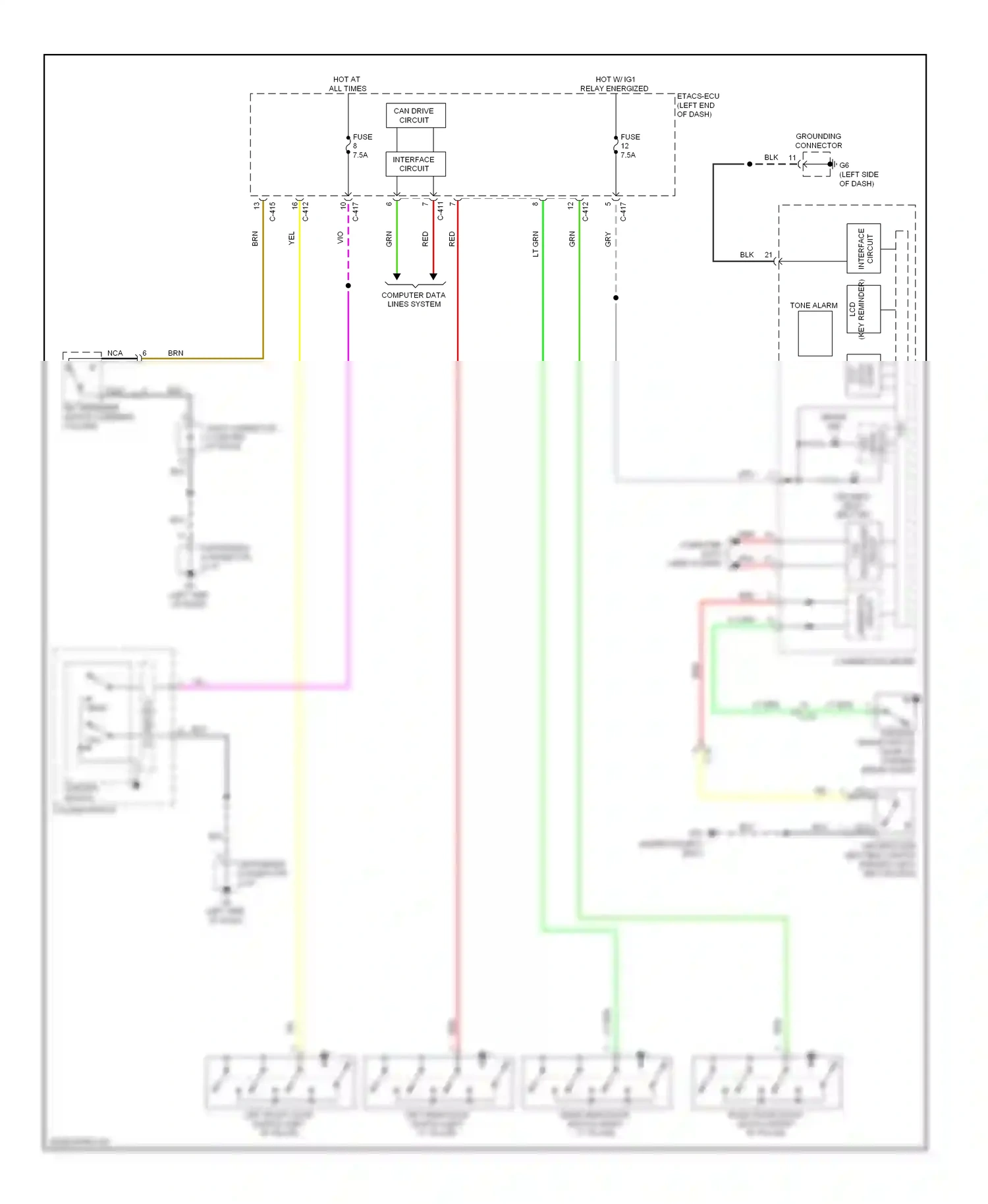Mitsubishi Outlander III (2012-2015) vio wiring diagram  (66 of 87)