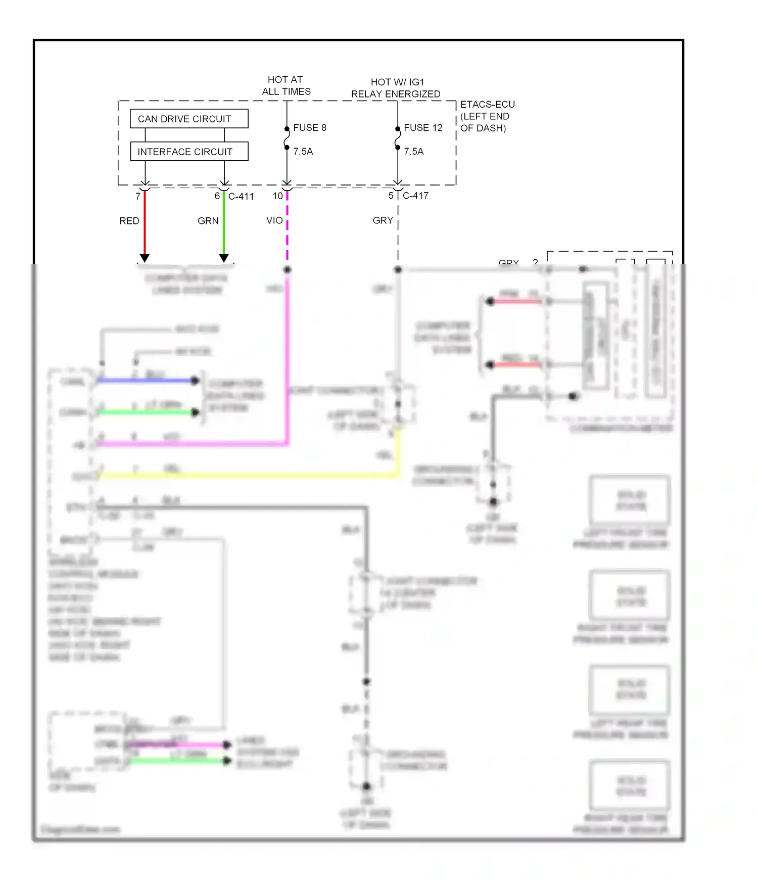 Mitsubishi Outlander III (2012-2015) vio wiring diagram  (69 of 87)