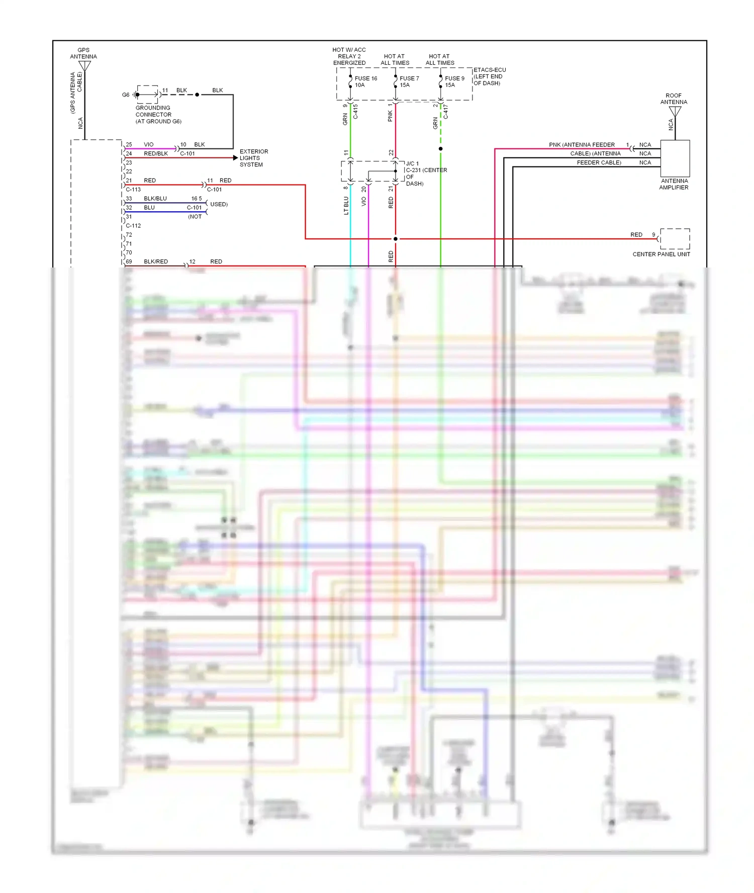 Mitsubishi Outlander III (2012-2015) vio wiring diagram  (71 of 87)