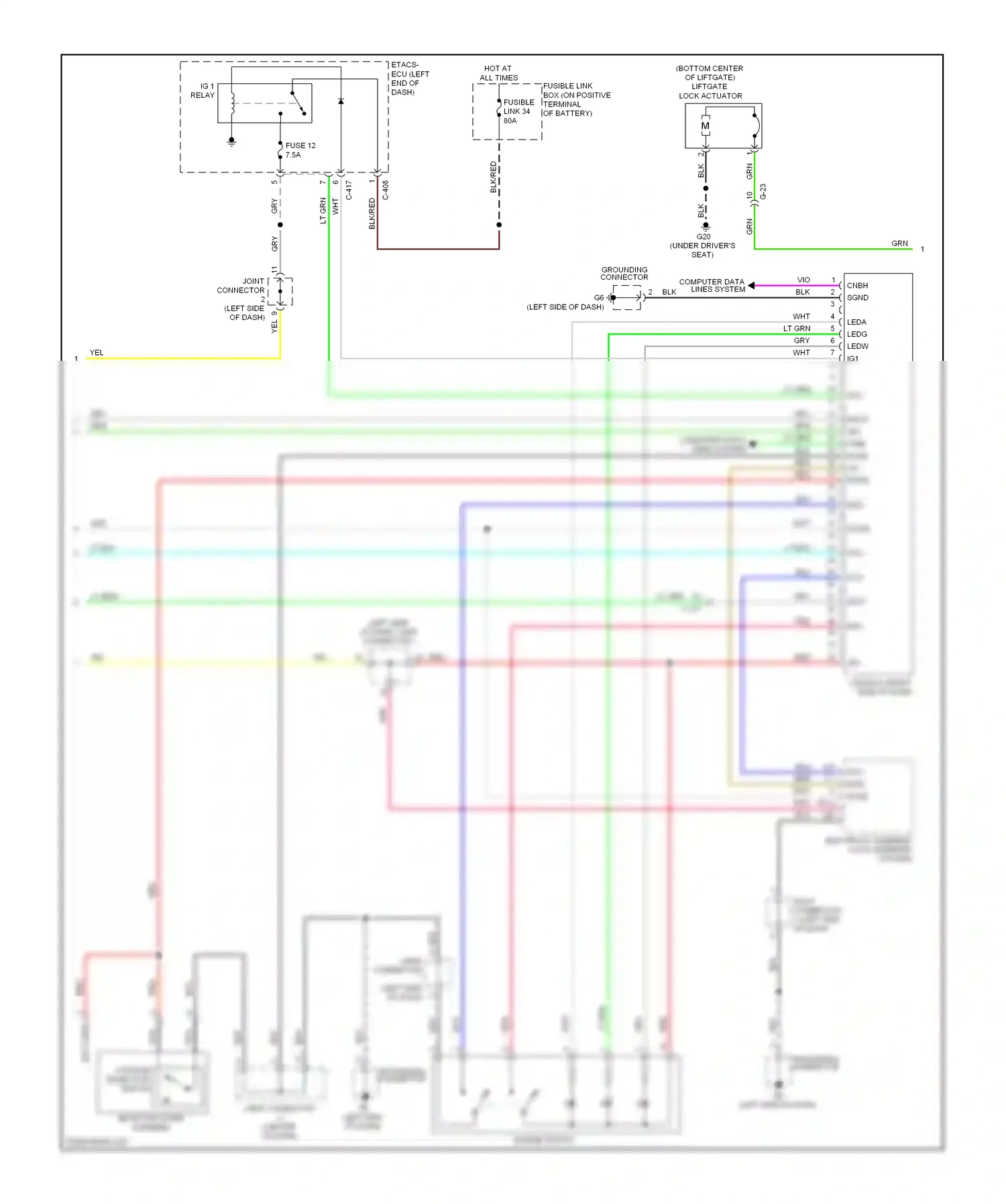 Mitsubishi Outlander III (2012-2015) vio wiring diagram  (76 of 87)