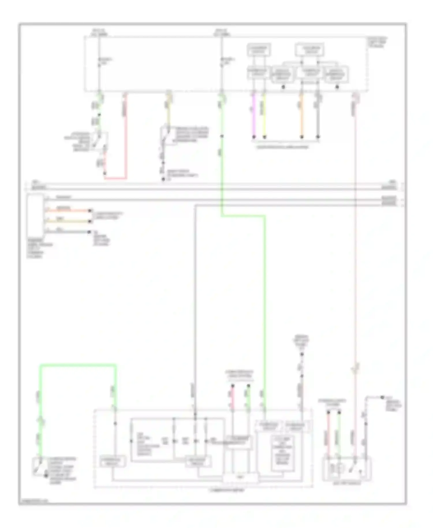Wiring diagram yel/grn for Mitsubishi Outlander III (2012-2015) (9 of 34)