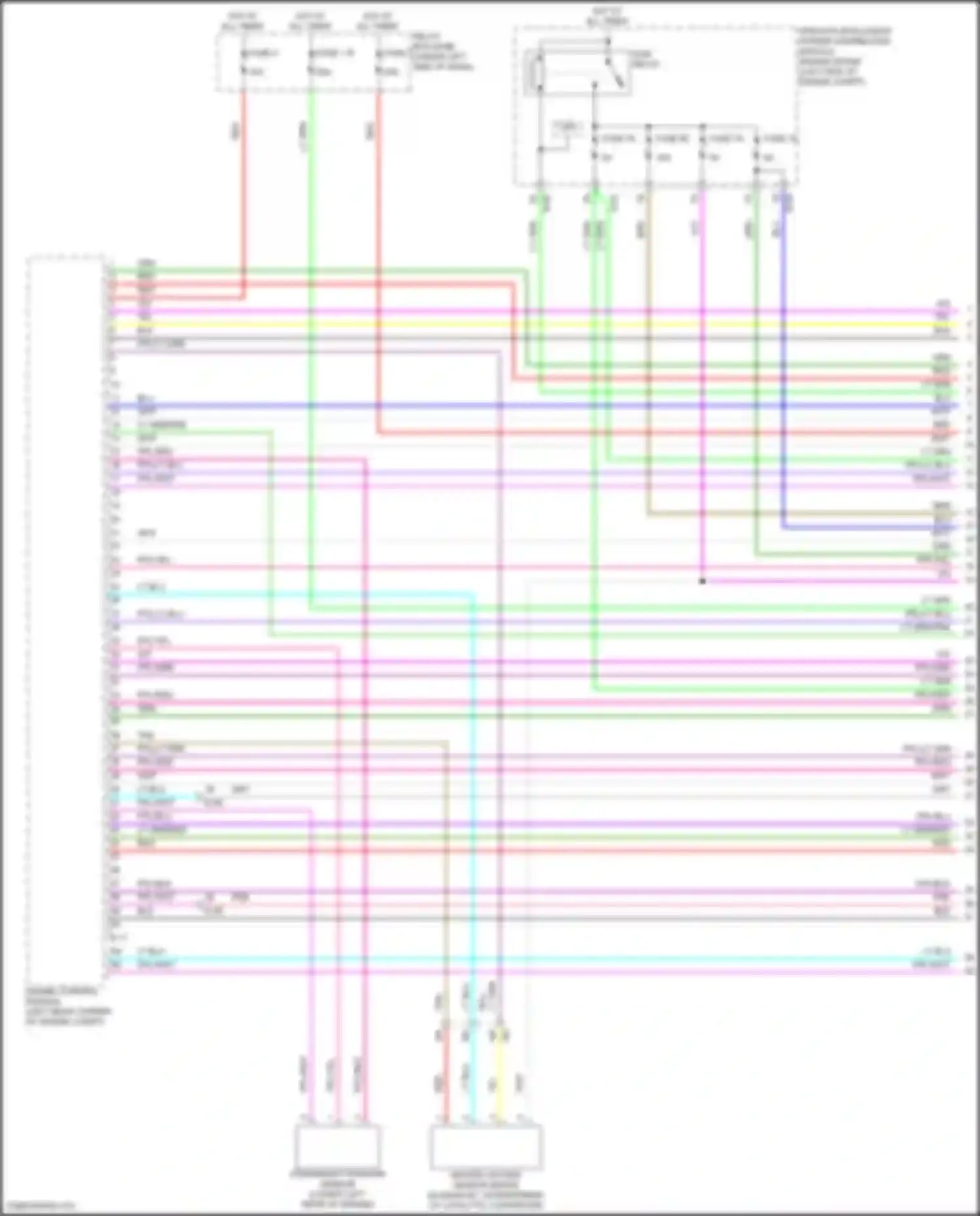 Outlander Mitsubishi IV (2021-2024): Wiring diagram engine performance 2.5l (1 of 8)