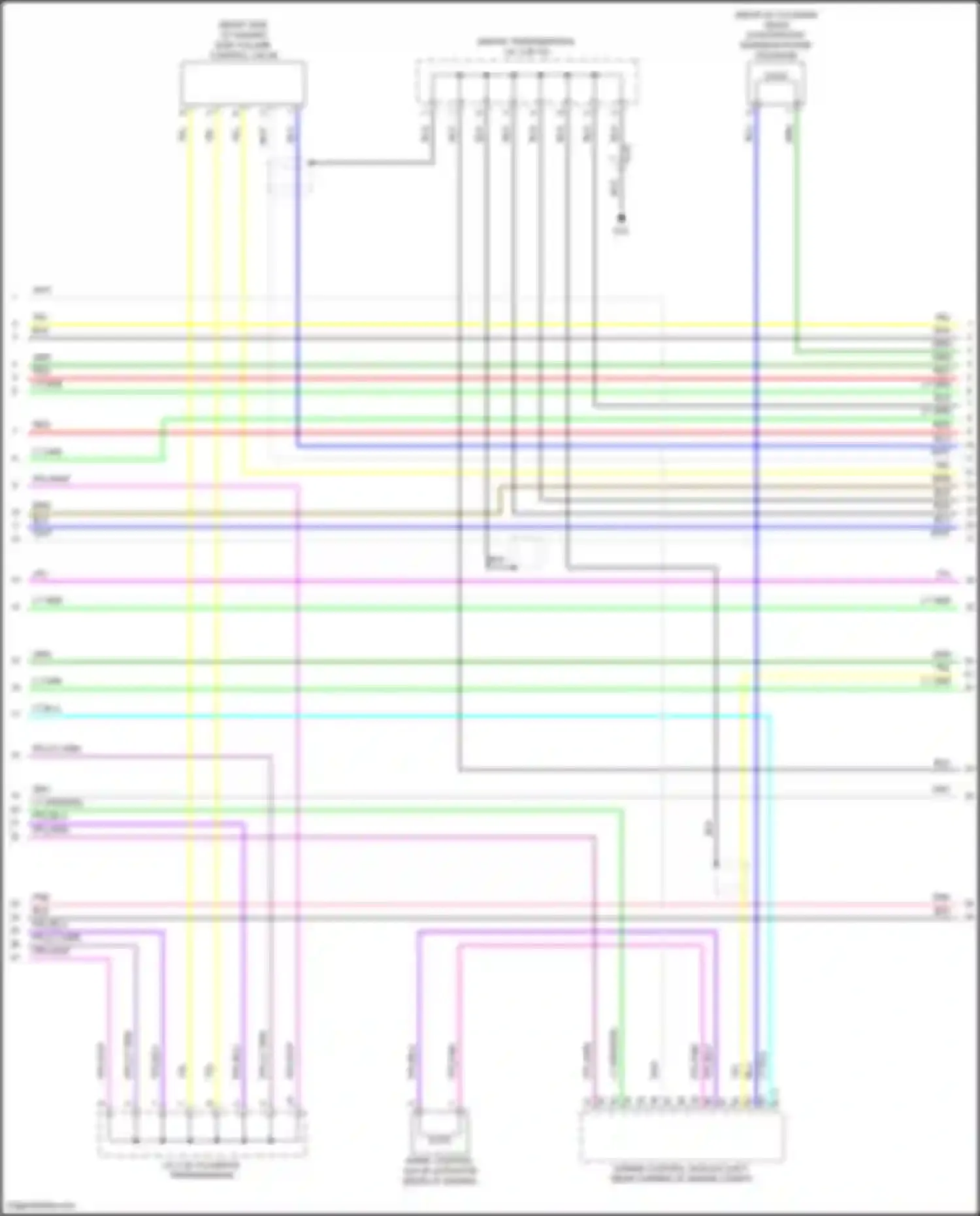 Outlander Mitsubishi IV (2021-2024): Wiring diagram engine performance 2.5l (3 of 8)