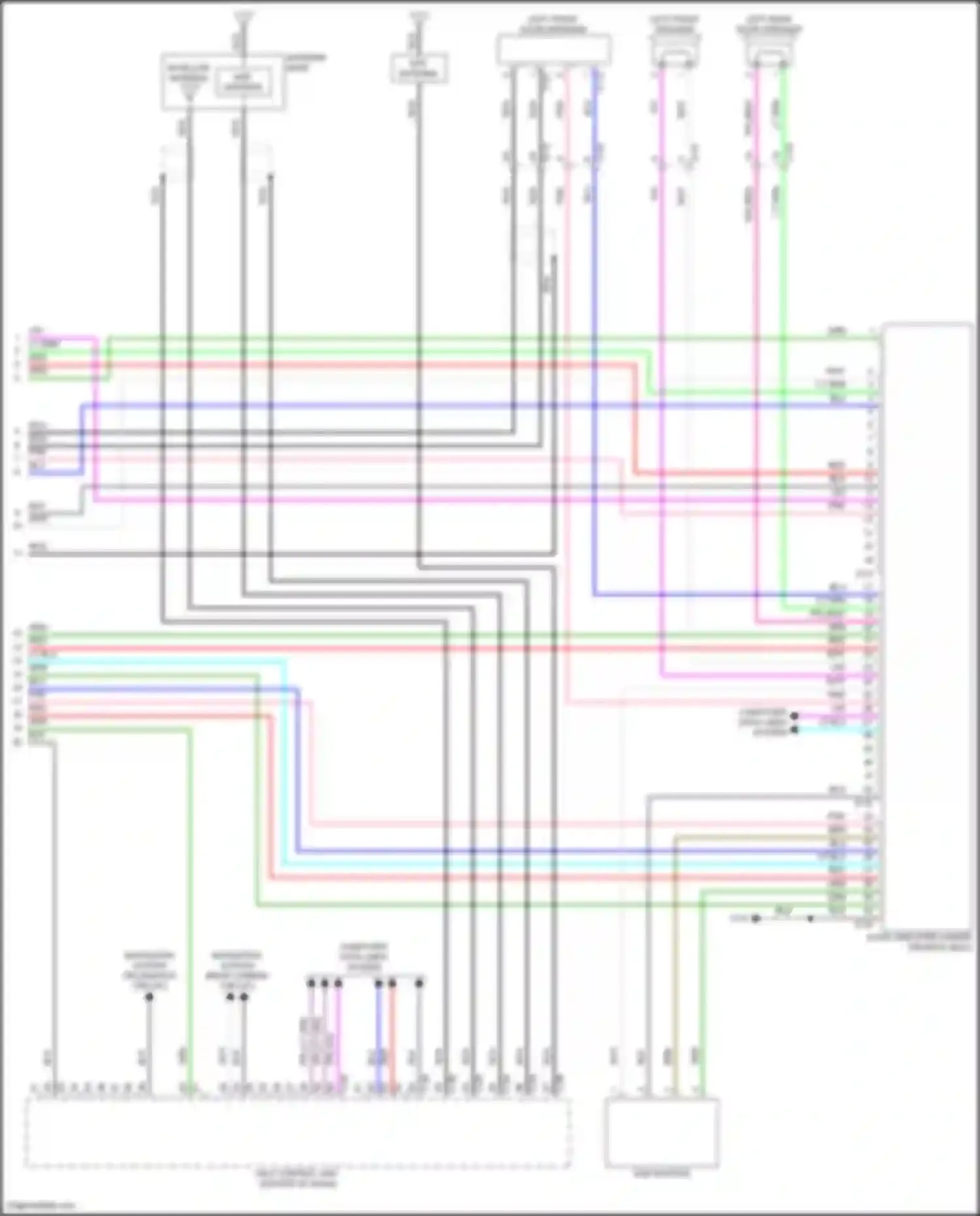 Outlander Mitsubishi IV (2021-2024): Navigation circuit, w/ bose (3 of 3)