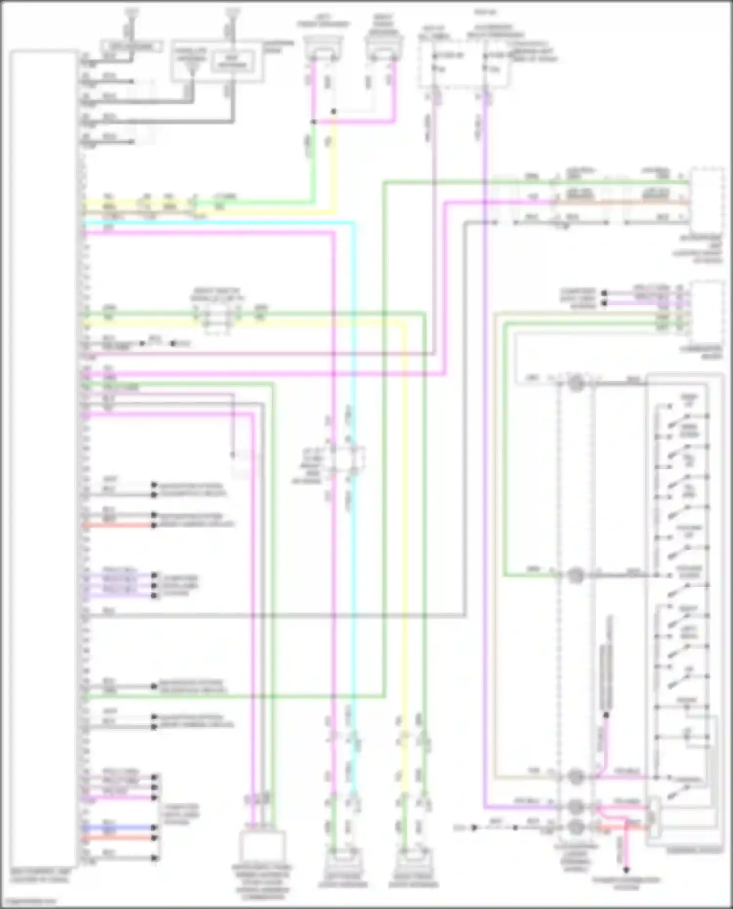 Outlander Mitsubishi IV (2021-2024): Navigation circuit, w/o bose