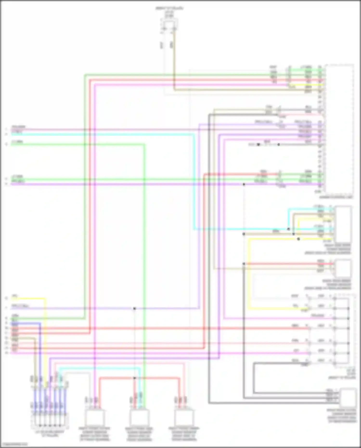 Outlander Mitsubishi IV (2021-2024): Rear sonar circuit (2 of 2)