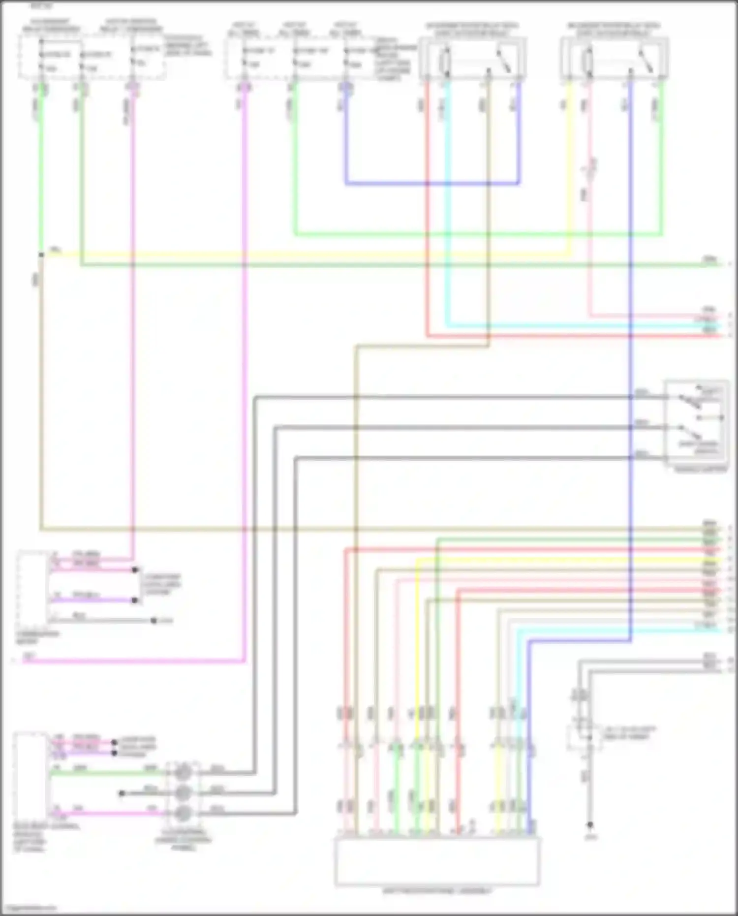 Wiring diagram a-38 for Mitsubishi Outlander IV (2021-2024) (3 of 12)