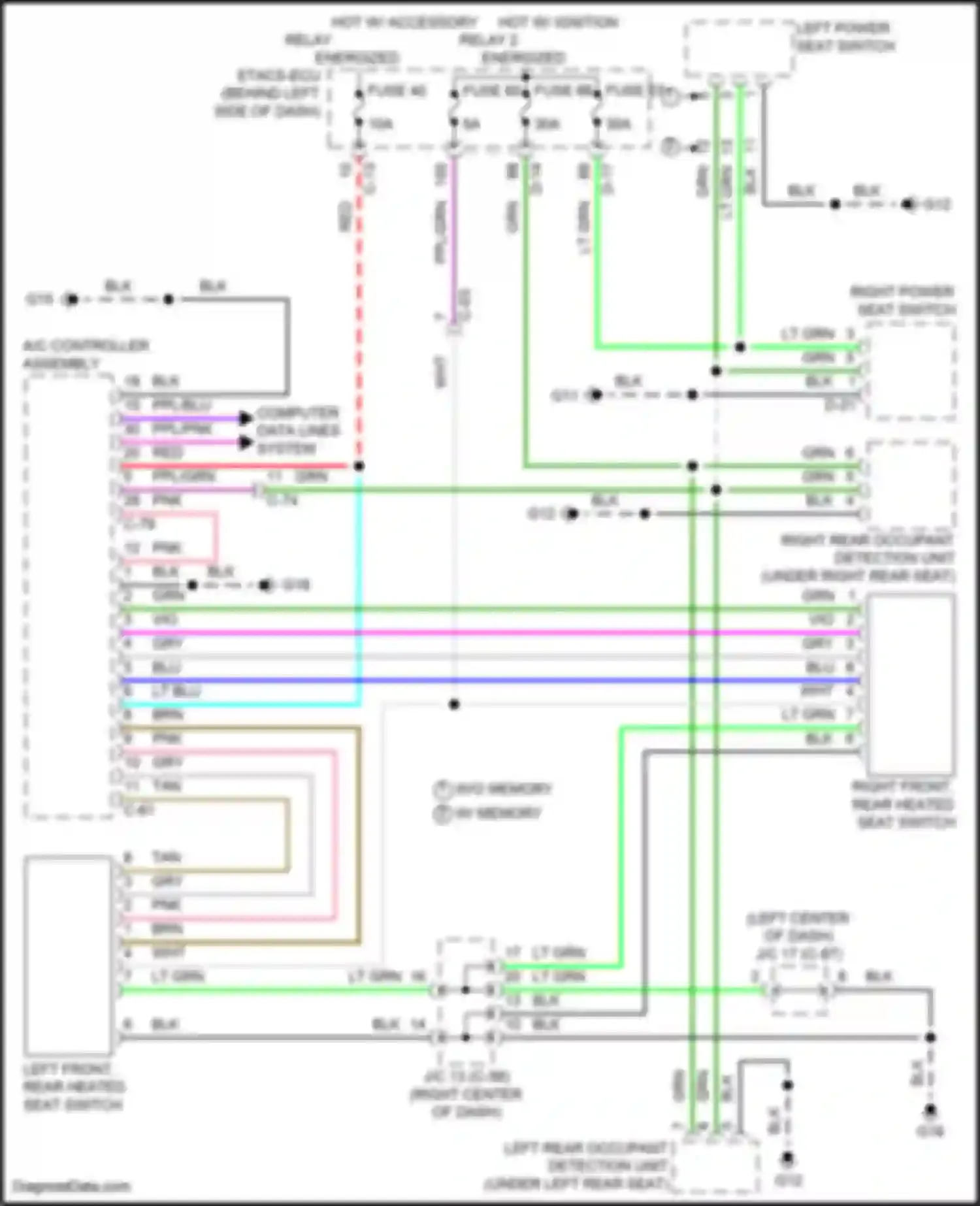 Wiring diagram blu for Mitsubishi Outlander IV (2021-2024) (7 of 71)