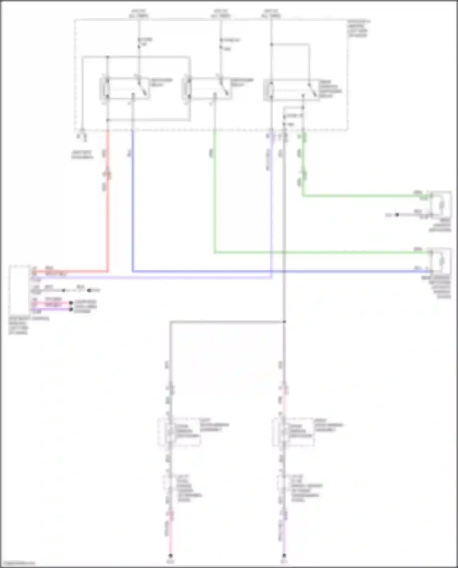 Wiring diagram door mirror defogger for Mitsubishi Outlander IV (2021-2024) (1 of 2)