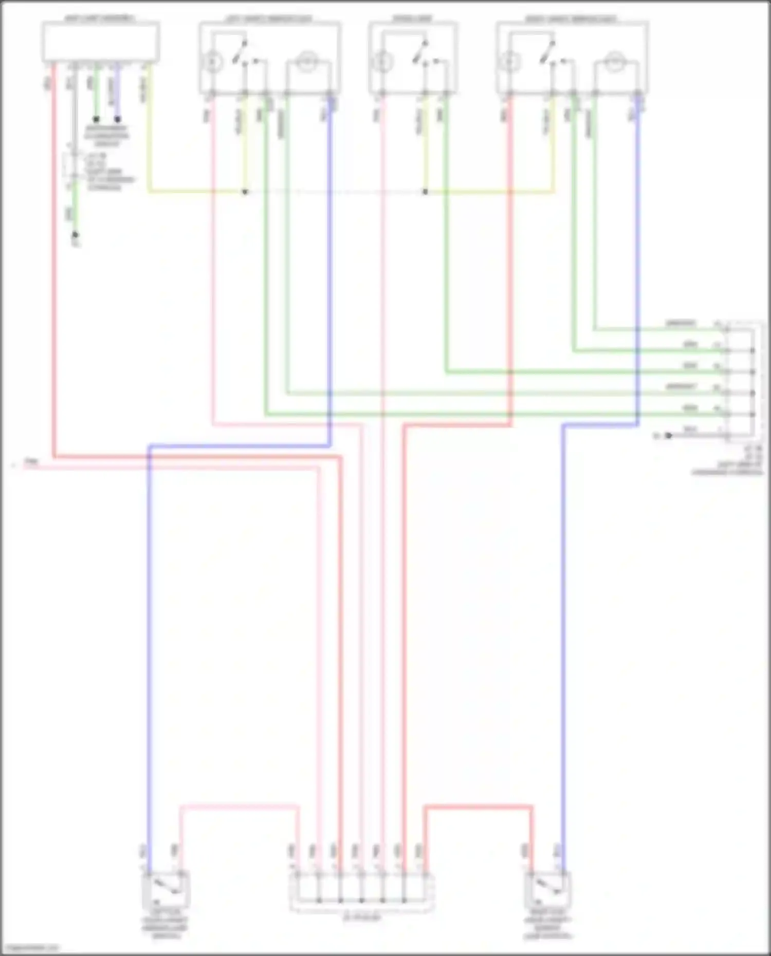 Wiring diagram blu/wht for Mitsubishi Outlander IV (2021-2024)