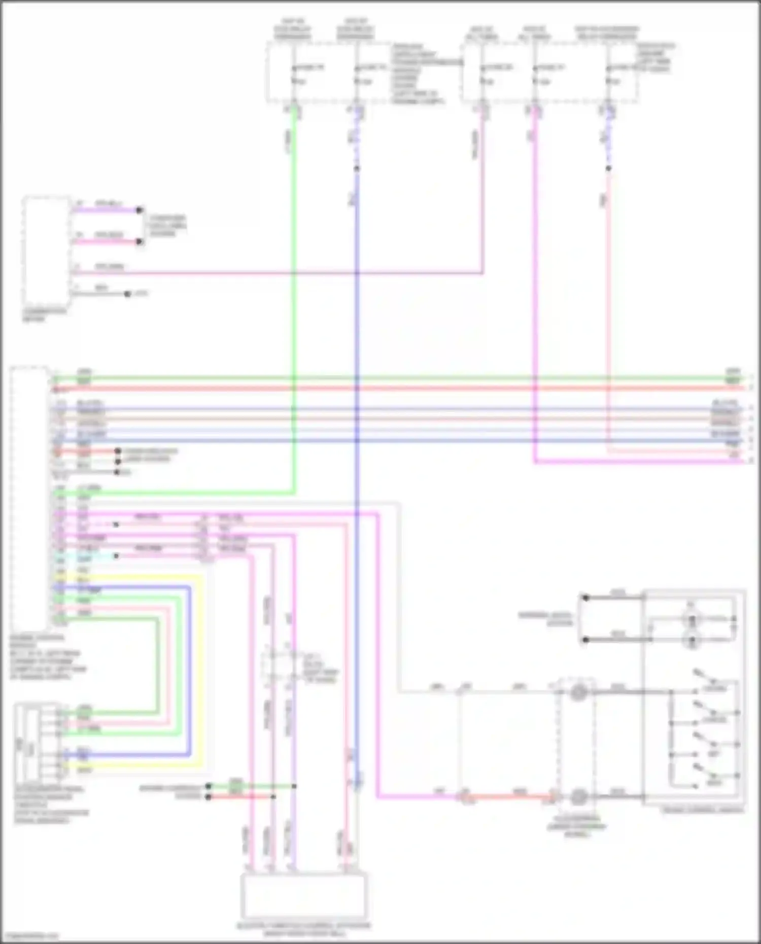 Wiring diagram hot w/ accessory relay energized for Mitsubishi Outlander IV (2021-2024)