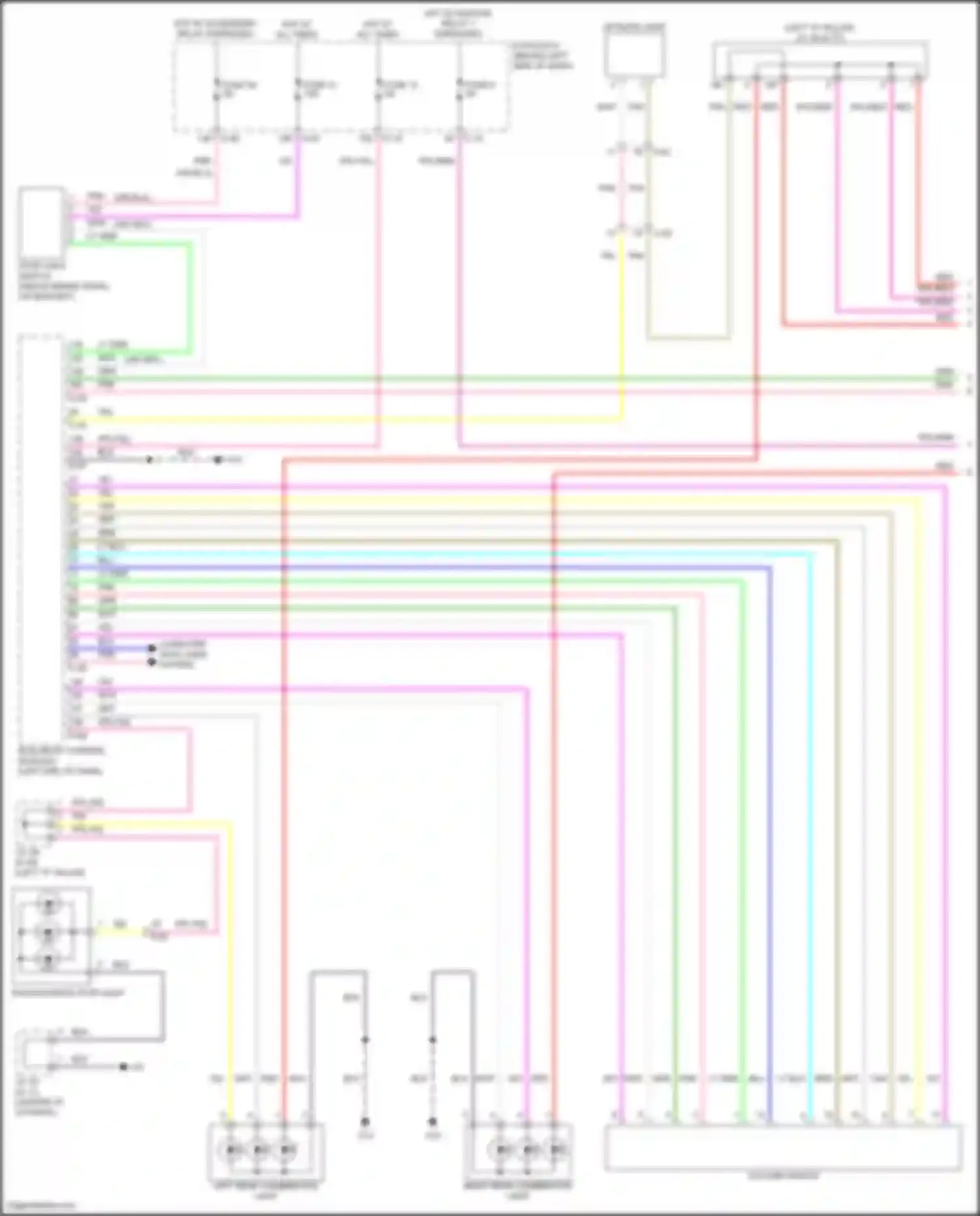 Wiring diagram hot w/ accessory relay energized for Mitsubishi Outlander IV (2021-2024)