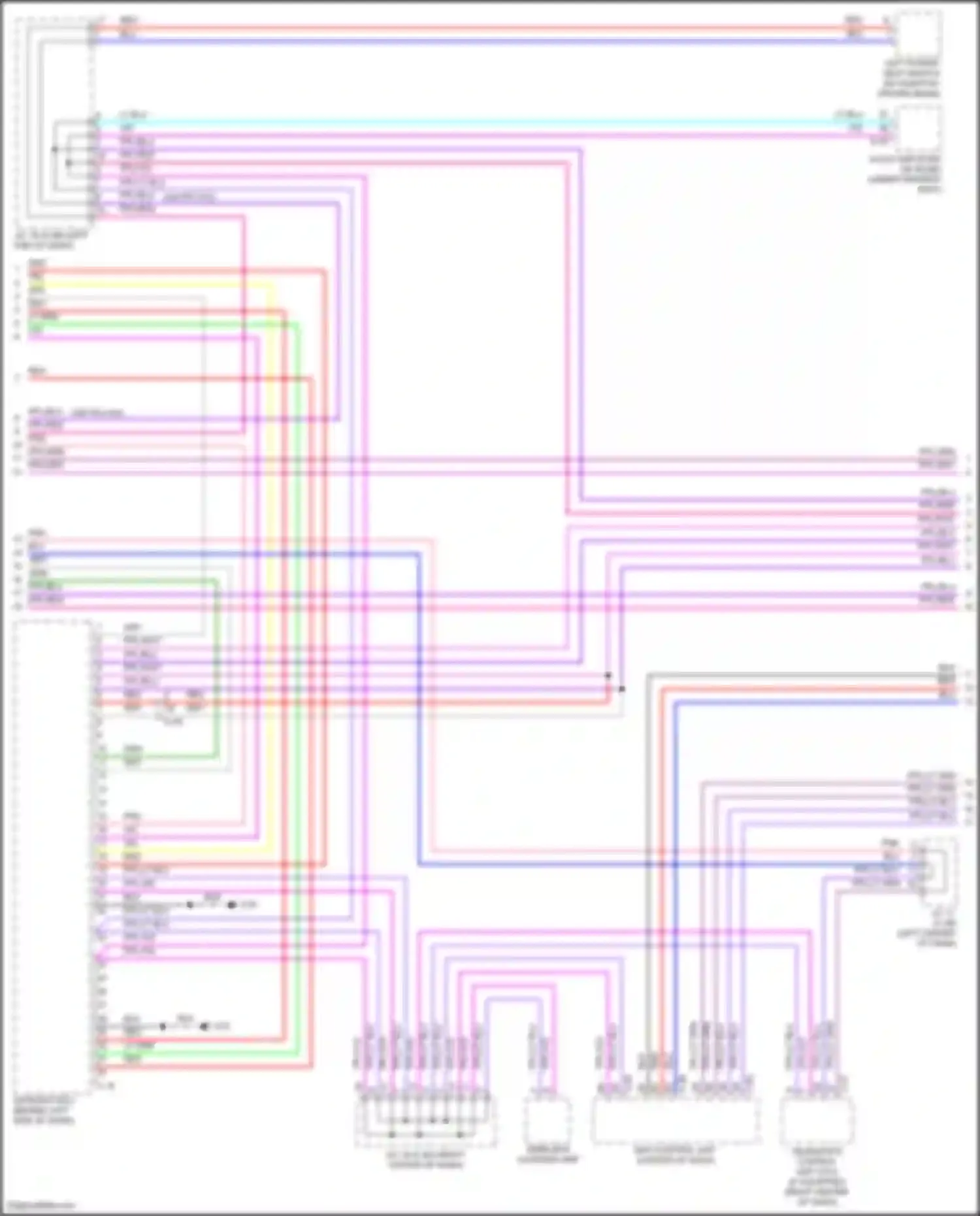 Wiring diagram left power seat switch for Mitsubishi Outlander IV (2021-2024) (1 of 7)