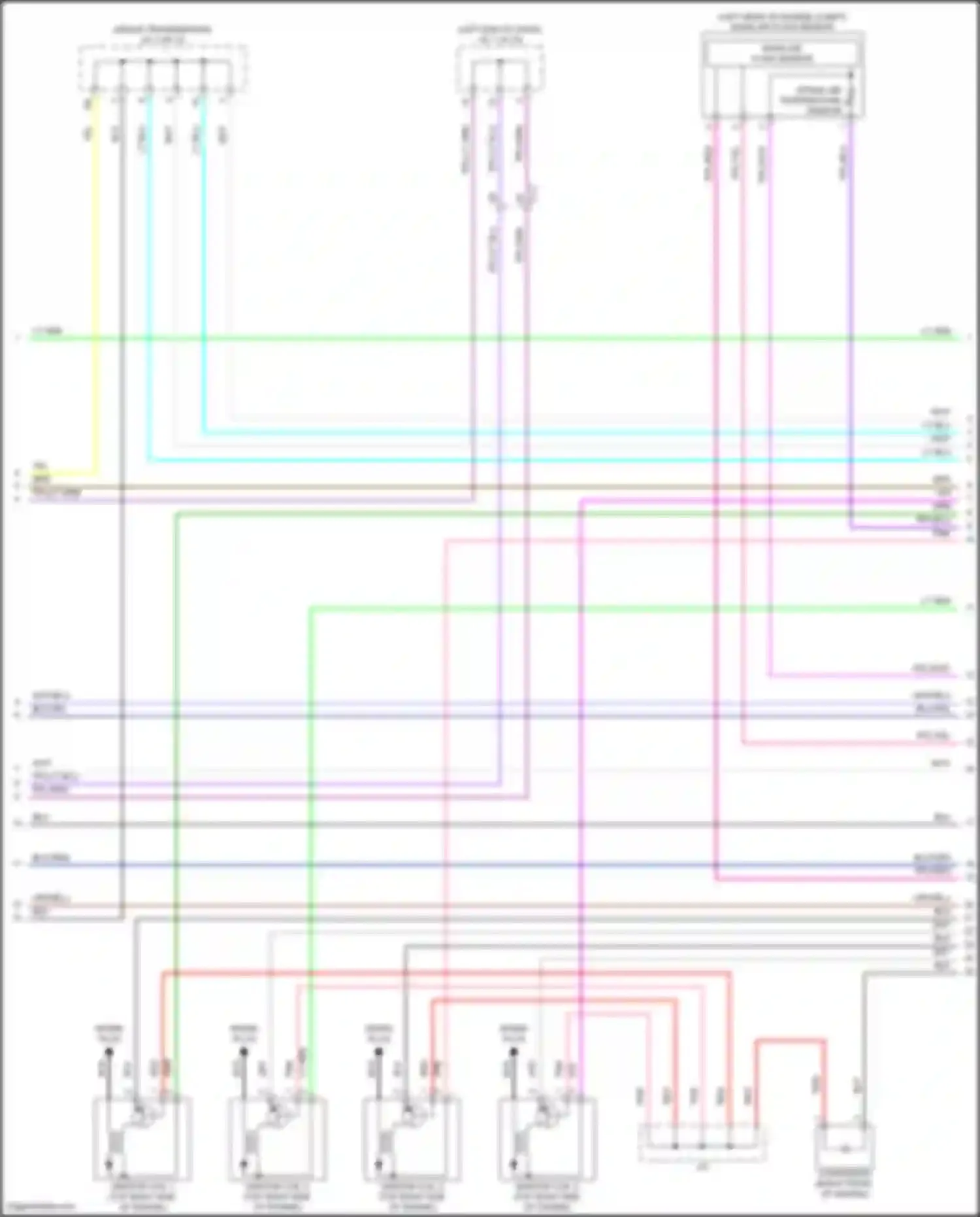 Wiring diagram wht/blu for Mitsubishi Outlander IV (2021-2024)