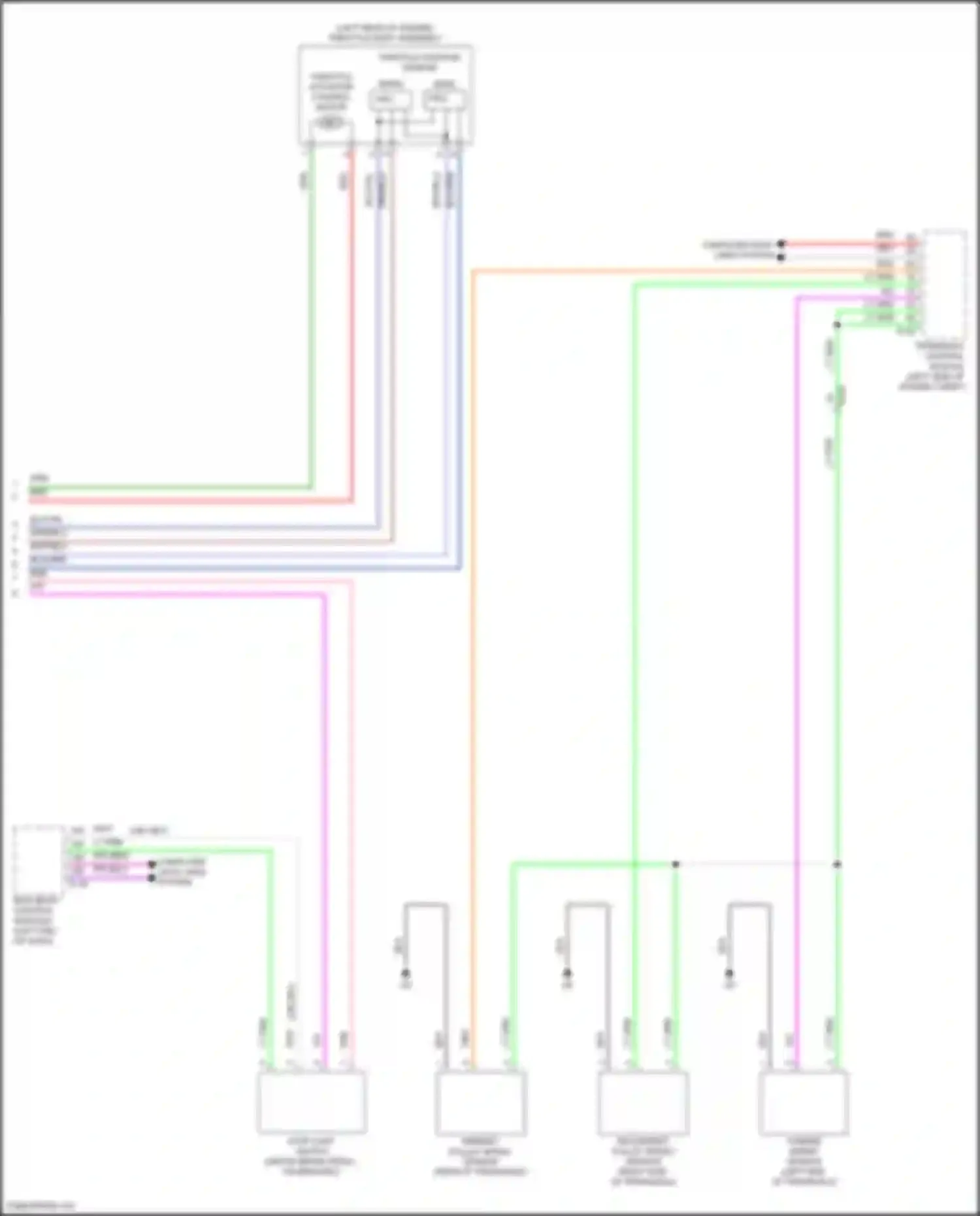 Wiring diagram wht/blu for Mitsubishi Outlander IV (2021-2024)