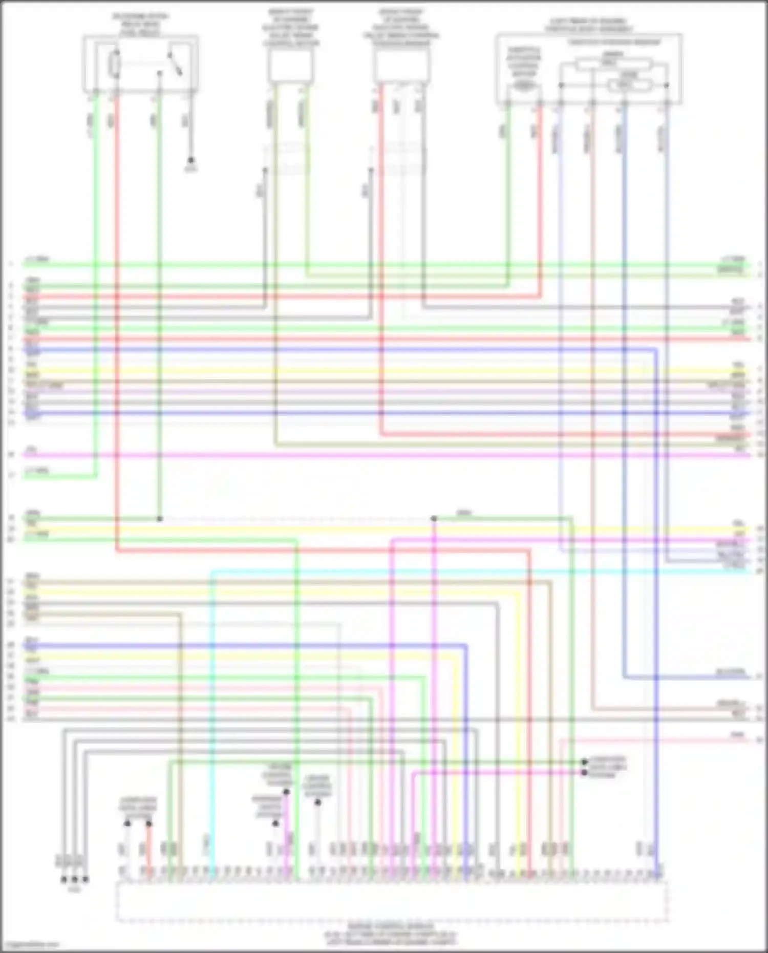 Wiring diagram wht/blu for Mitsubishi Outlander IV (2021-2024)