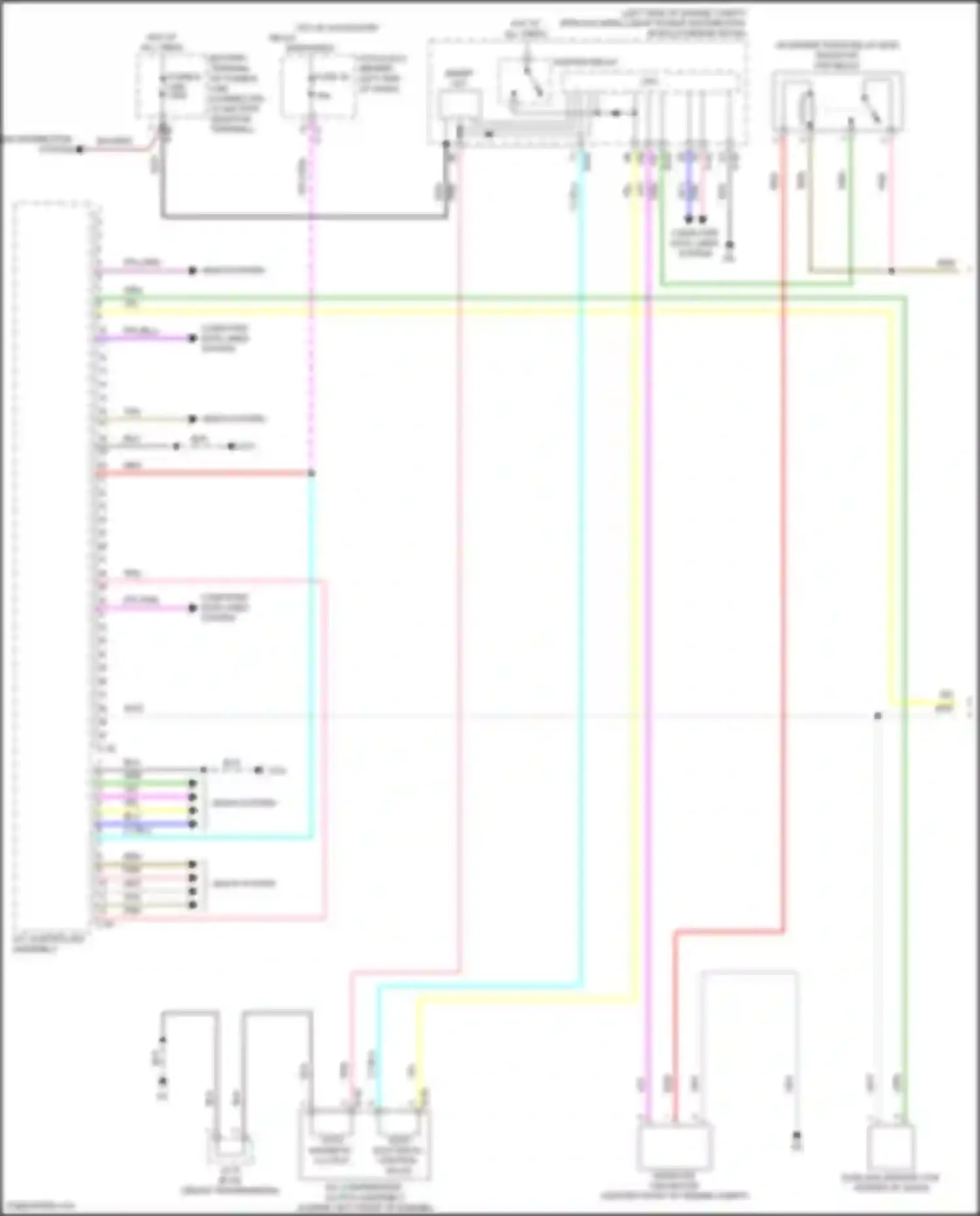 Wiring diagram power distribution system for Mitsubishi Outlander IV (2021-2024) (1 of 8)