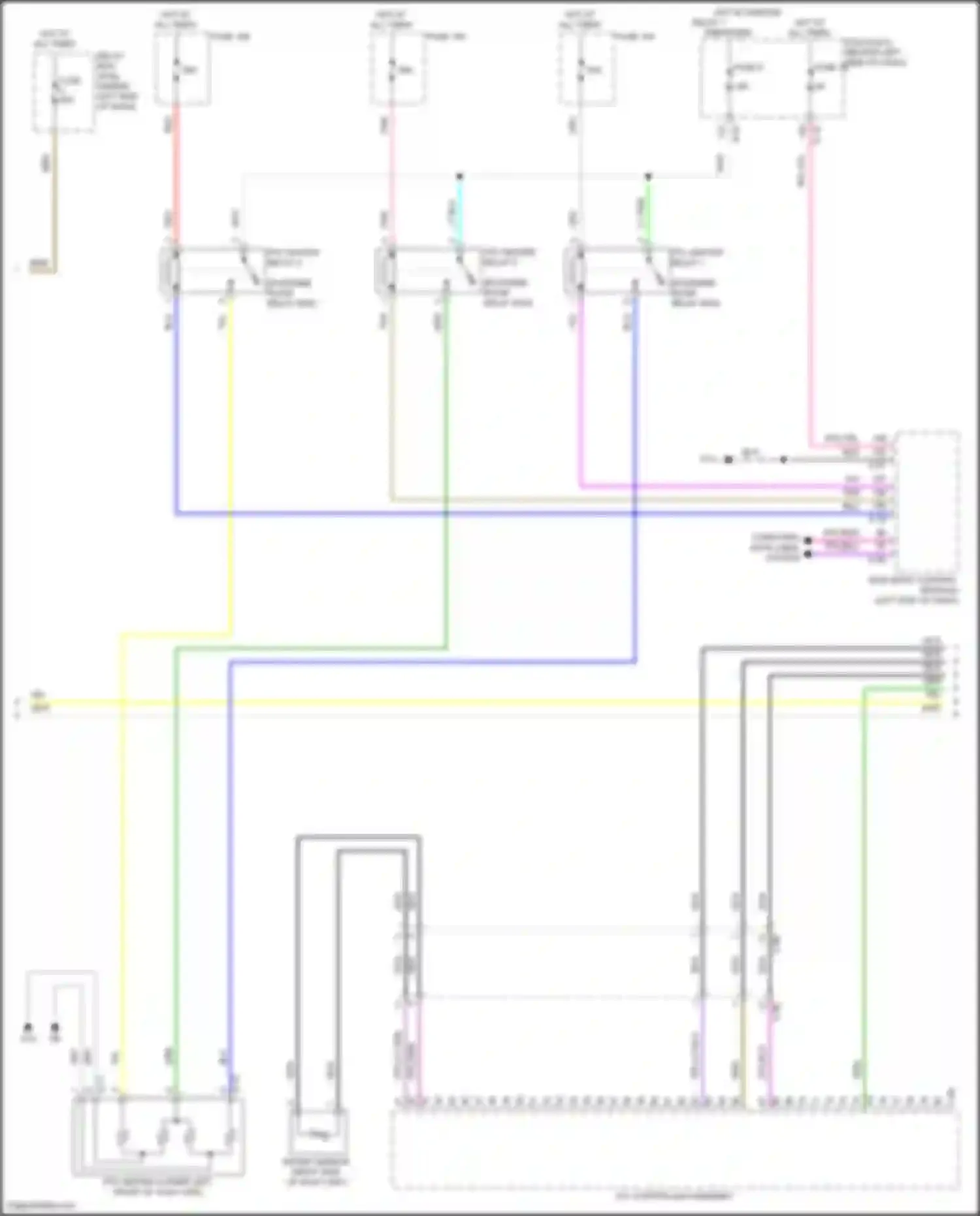 Wiring diagram red for Mitsubishi Outlander IV (2021-2024) (53 of 74)