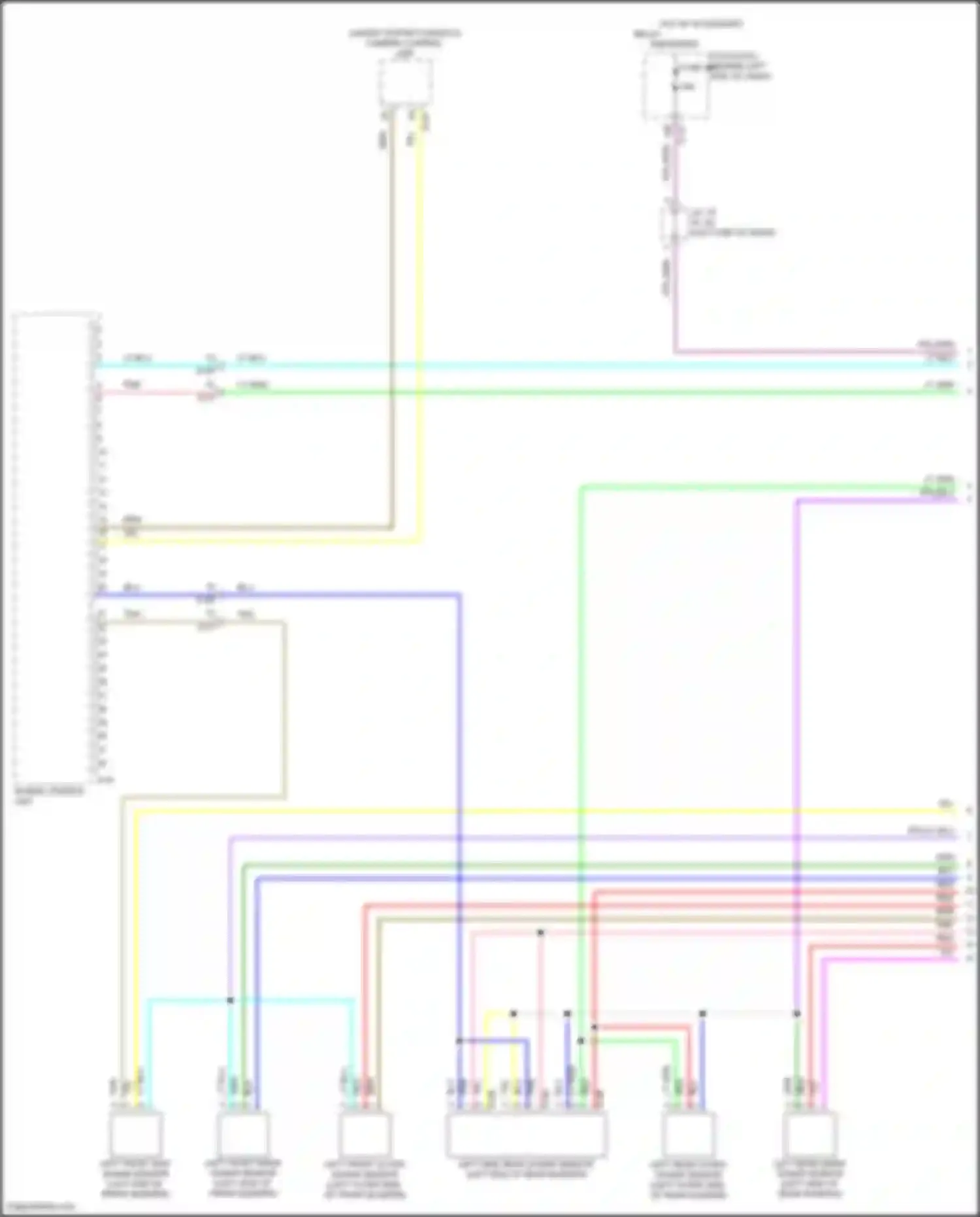 Wiring diagram sonar control unit for Mitsubishi Outlander IV (2021-2024) (5 of 6)