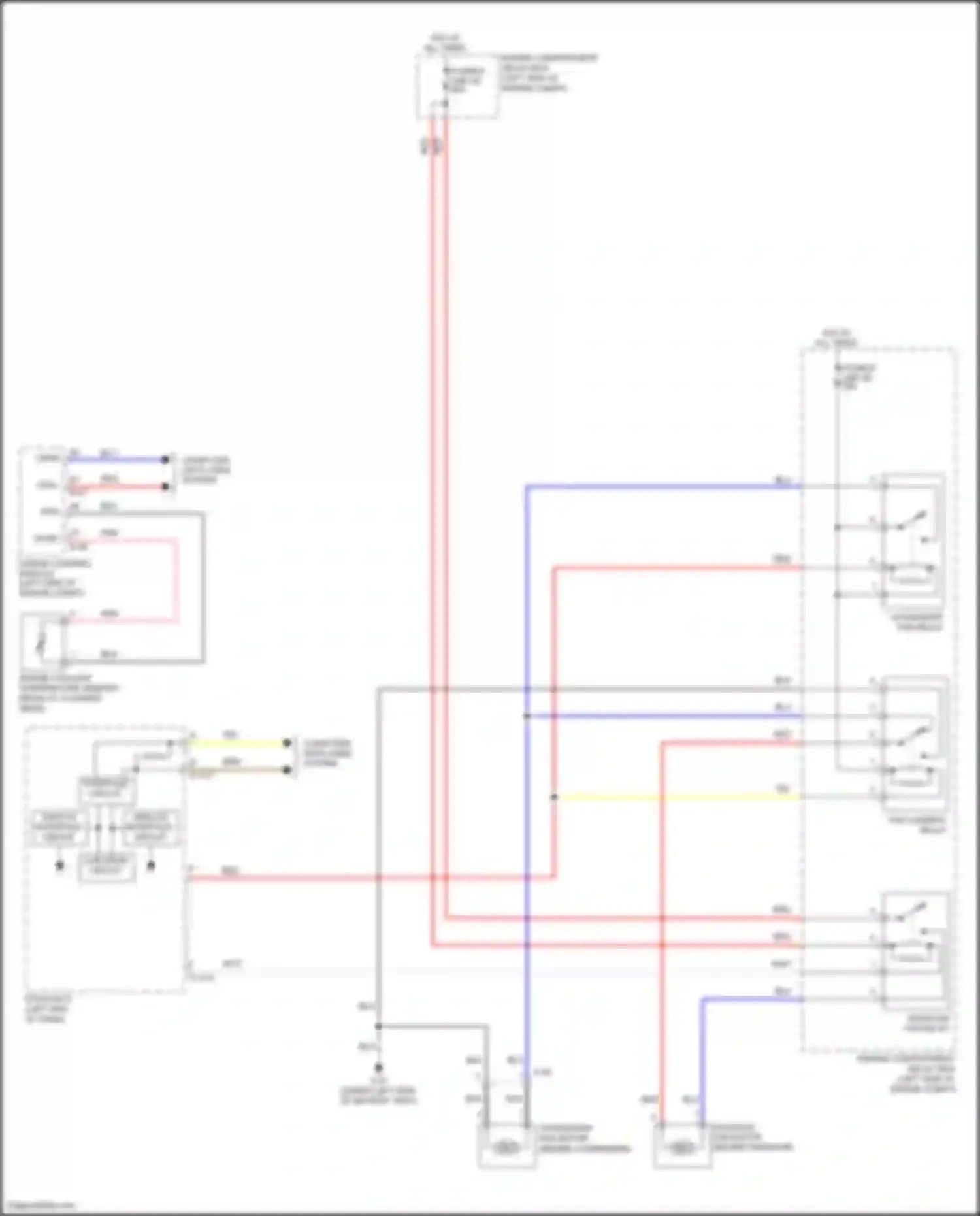 RVR Mitsubishi III facelift 3 (2019-2024): Cooling fan circuit