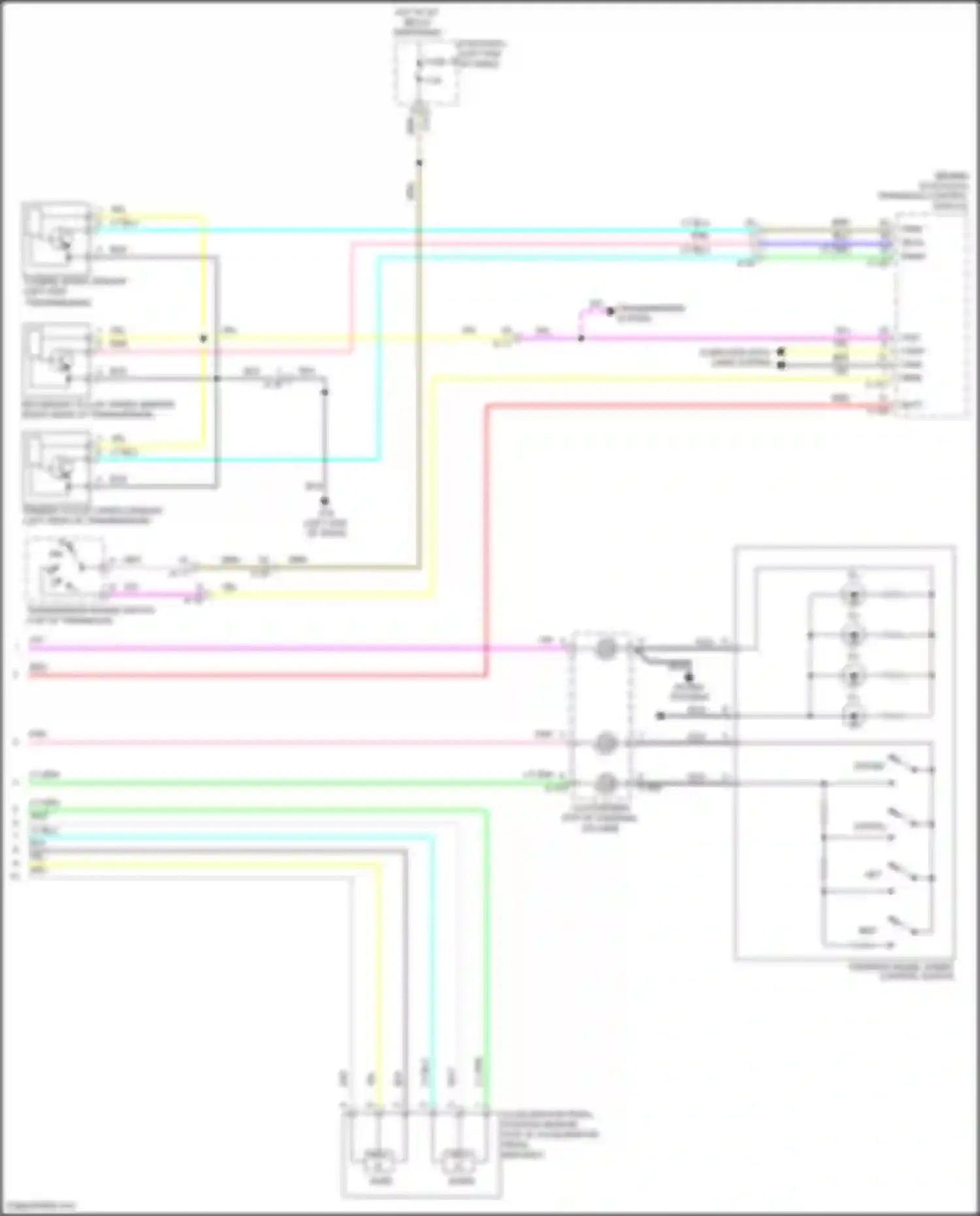 RVR Mitsubishi III facelift 3 (2019-2024): Cruise control circuit (2 of 2)