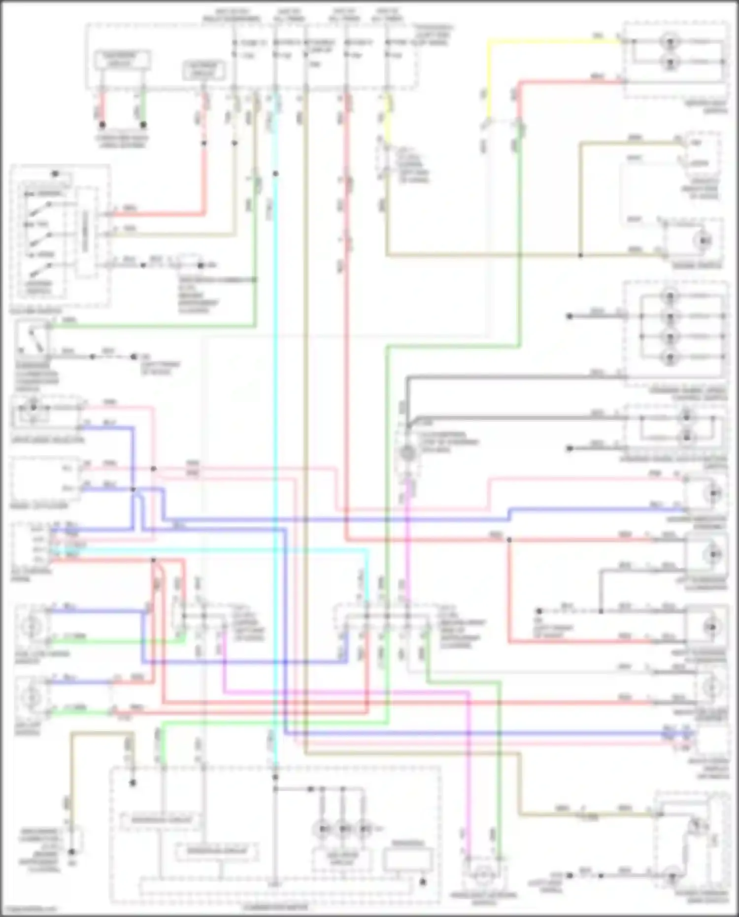 RVR Mitsubishi III facelift 3 (2019-2024): Instrument illumination circuit