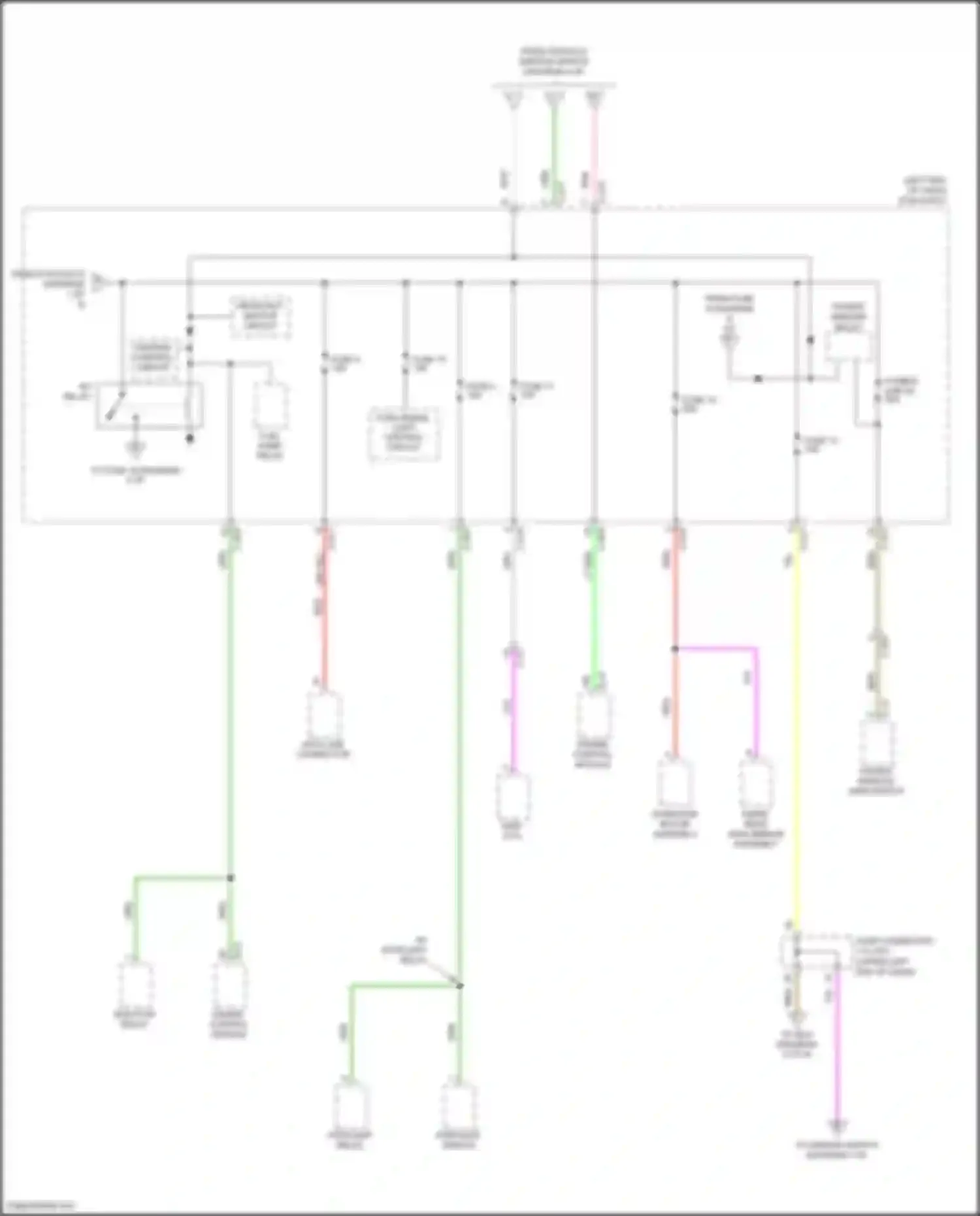 RVR Mitsubishi III facelift 3 (2019-2024): Power distribution circuit (2 of 6)