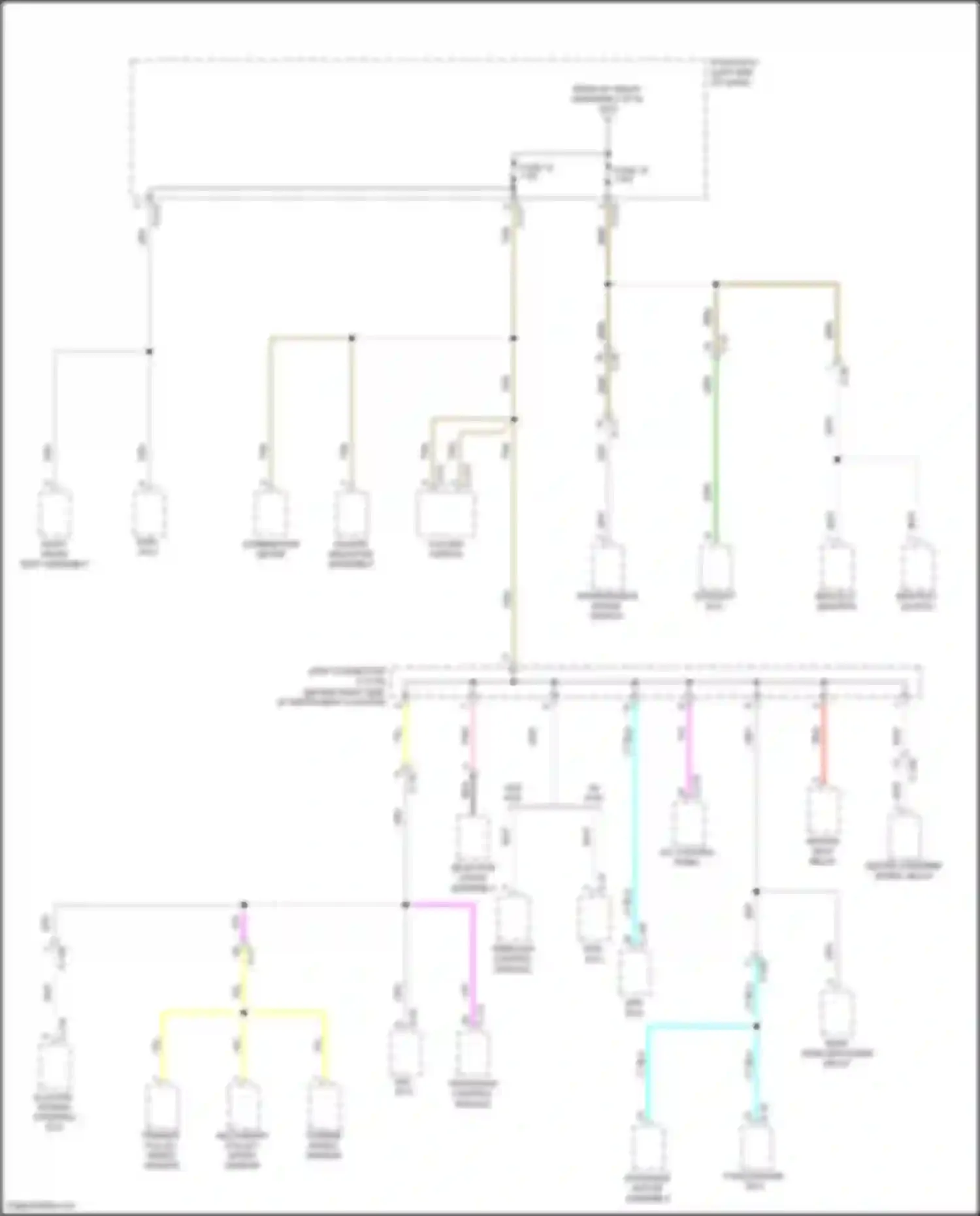 RVR Mitsubishi III facelift 3 (2019-2024): Power distribution circuit (3 of 6)