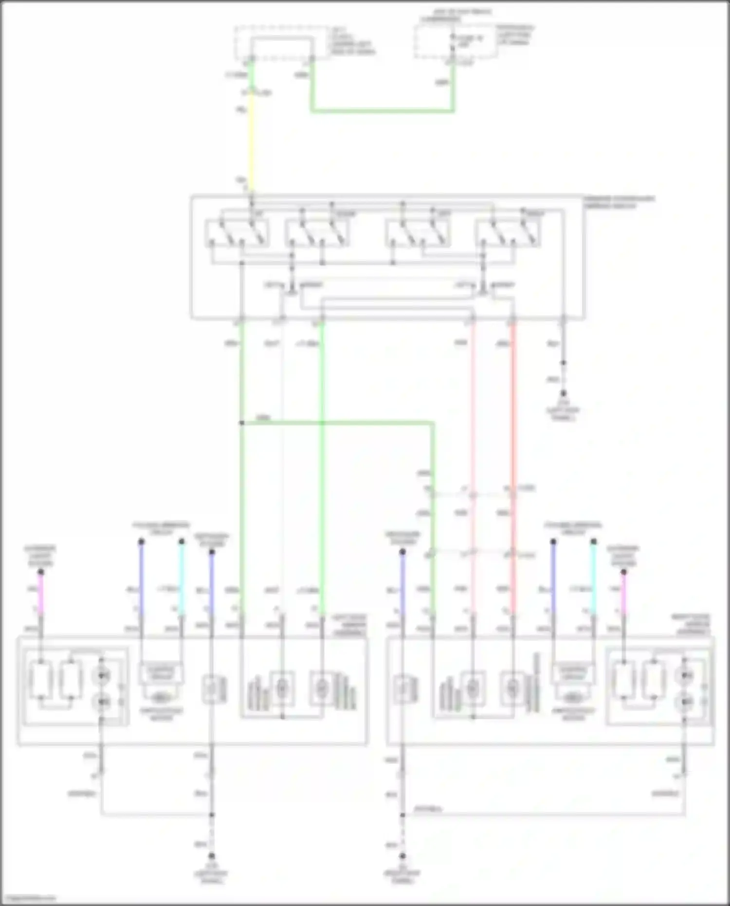 RVR Mitsubishi III facelift 3 (2019-2024): Power mirrors circuit