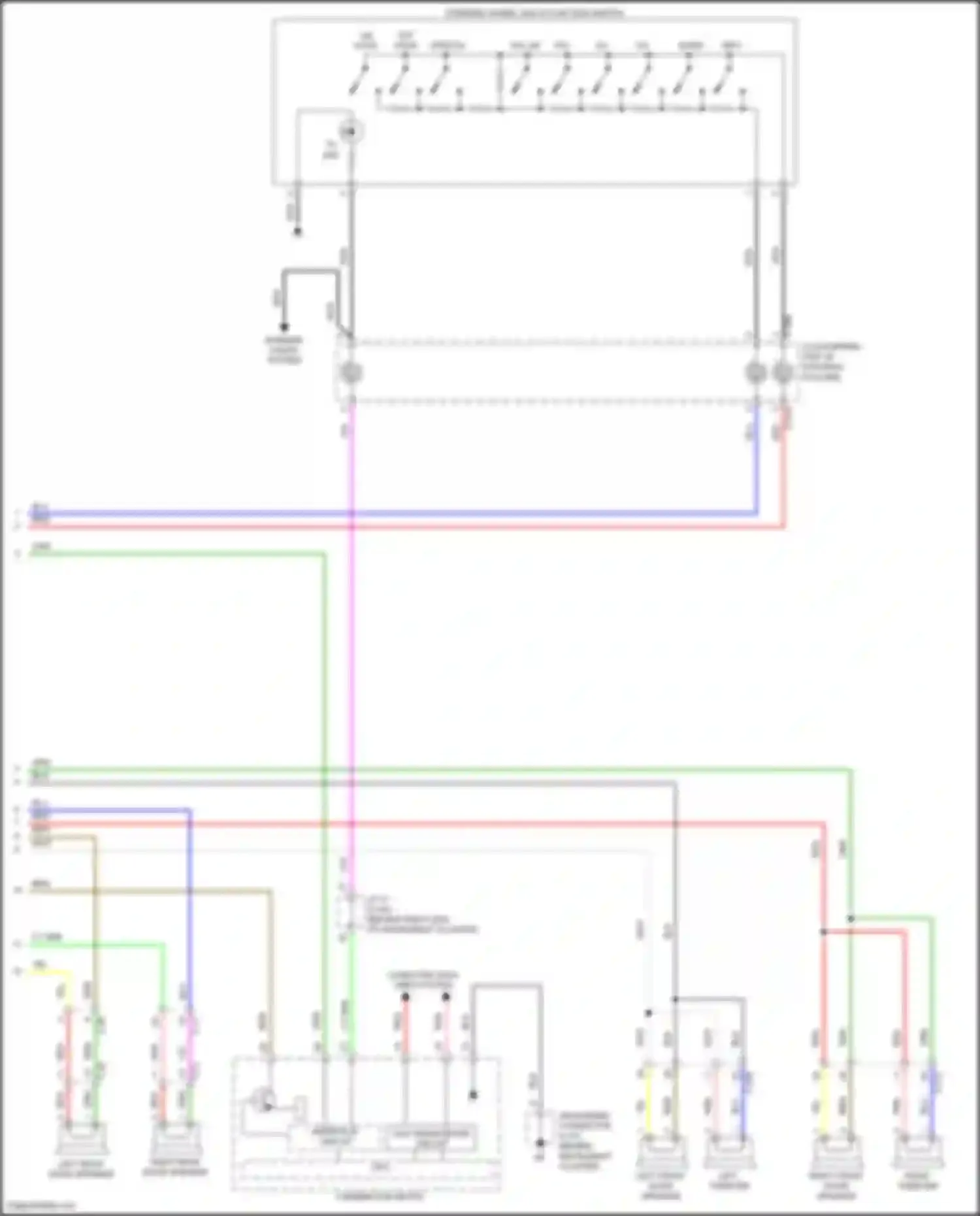 RVR Mitsubishi III facelift 3 (2019-2024): Base audio system circuit (2 of 2)