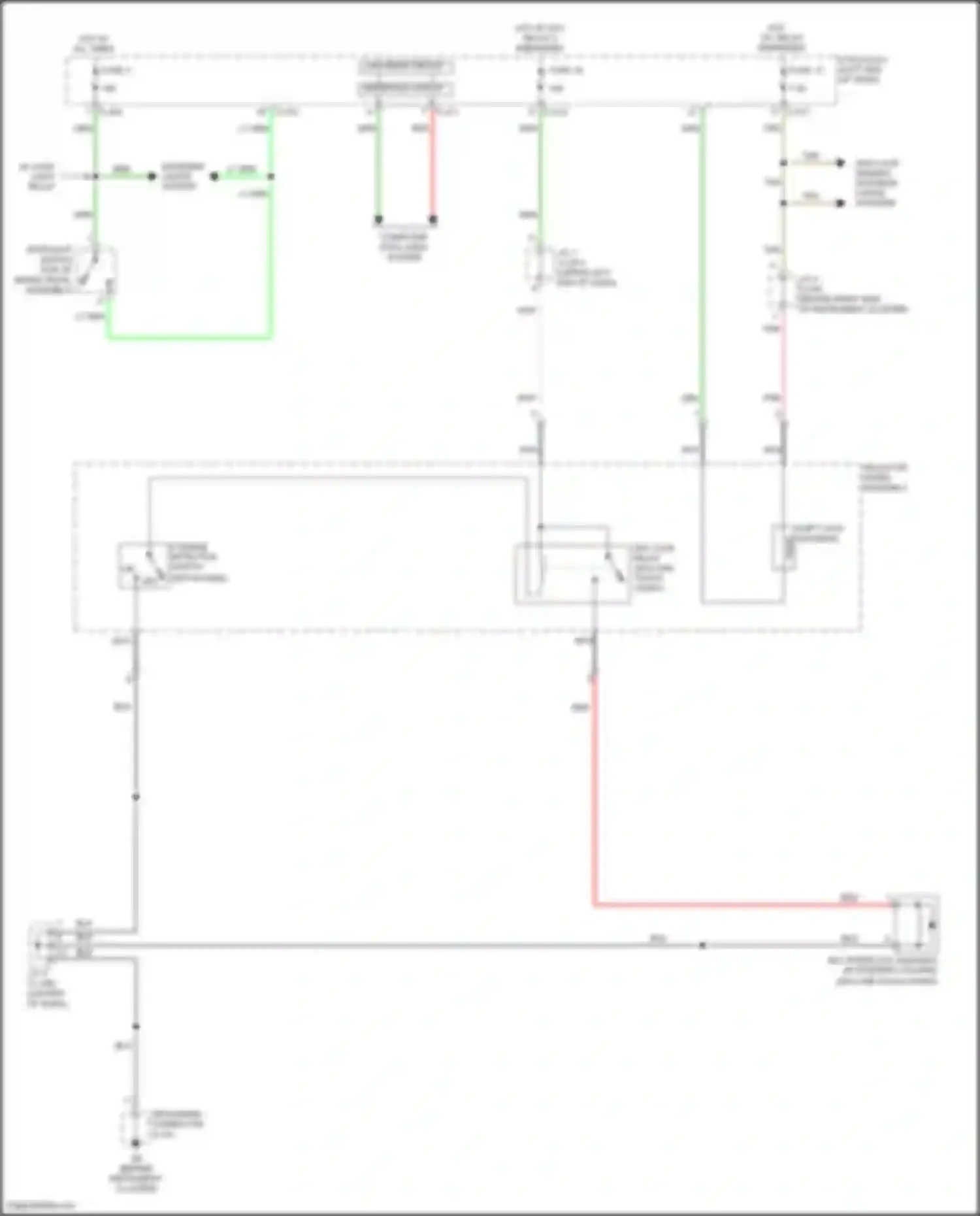 RVR Mitsubishi III facelift 3 (2019-2024): Shift interlock circuit