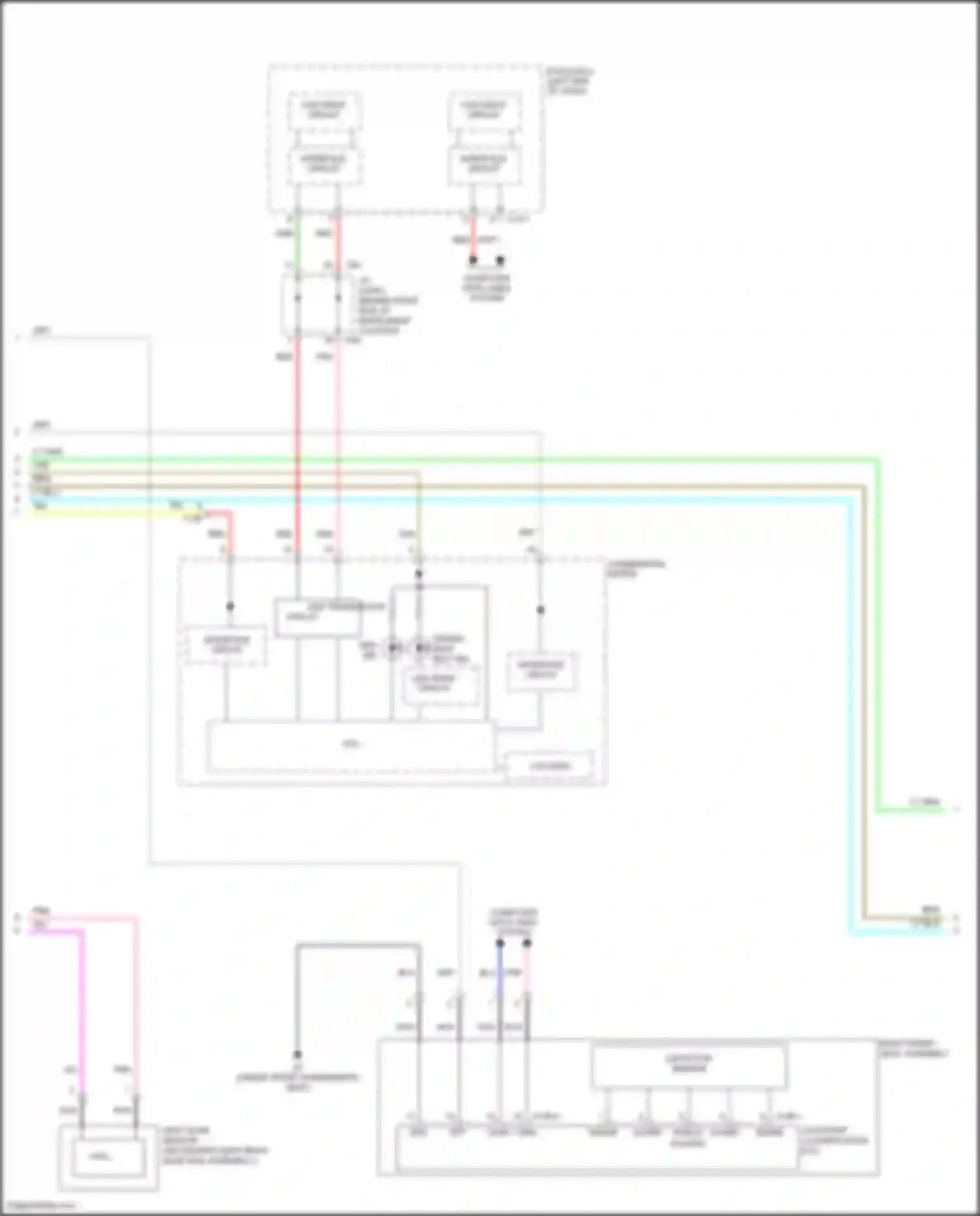 RVR Mitsubishi III facelift 3 (2019-2024): Supplemental restraints circuit (3 of 4)