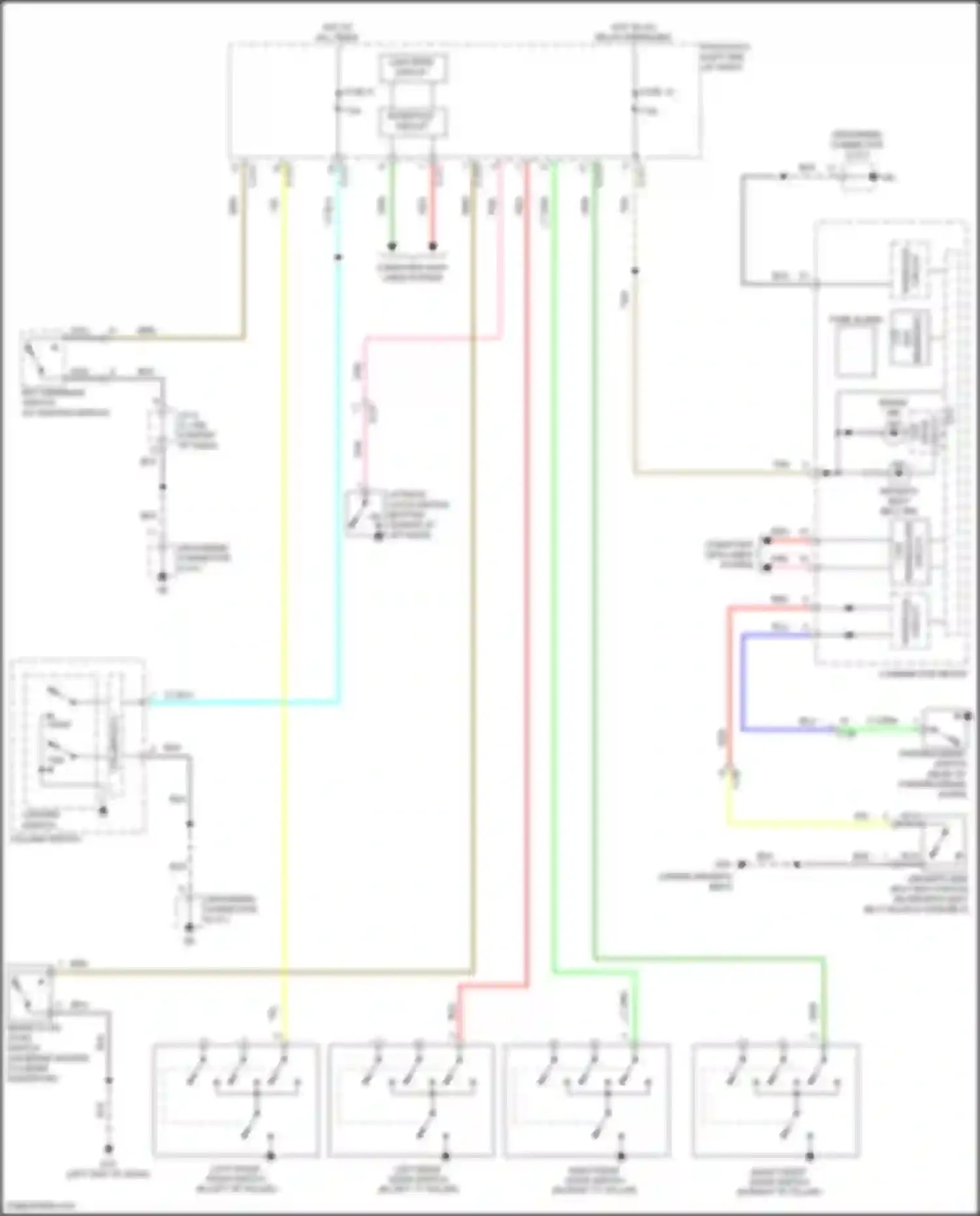 RVR Mitsubishi III facelift 3 (2019-2024): Chime circuit