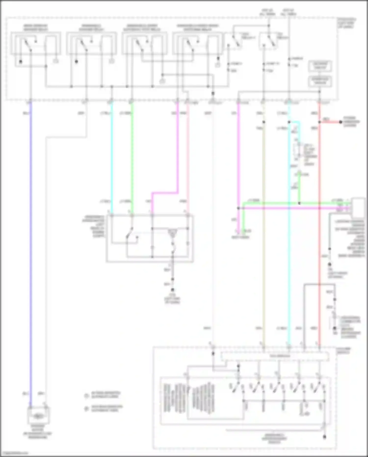 RVR Mitsubishi III facelift 3 (2019-2024): Front wiper/washer circuit