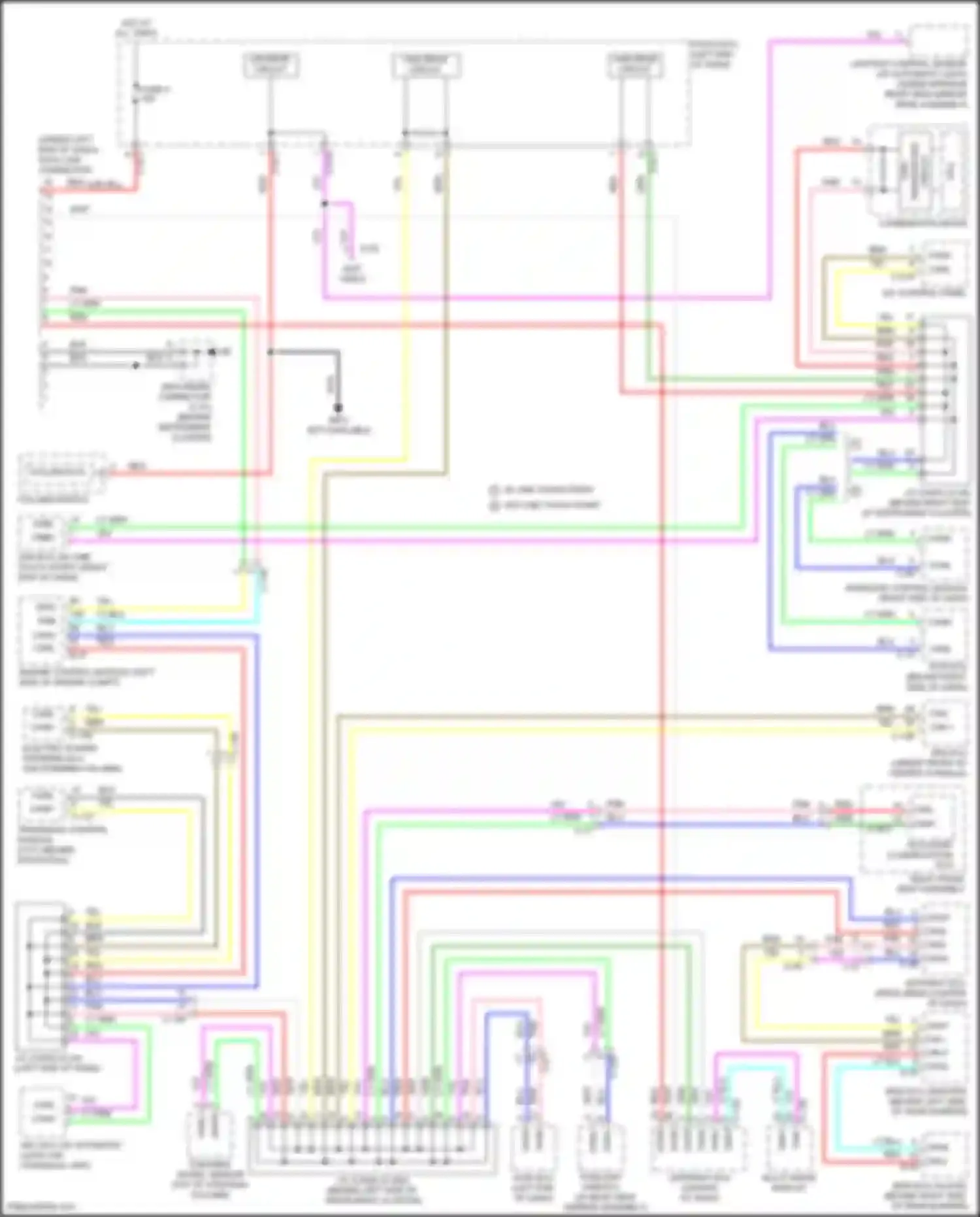 Wiring diagram a/c control panel for Mitsubishi RVR III facelift 3 (2019-2024) (2 of 7)