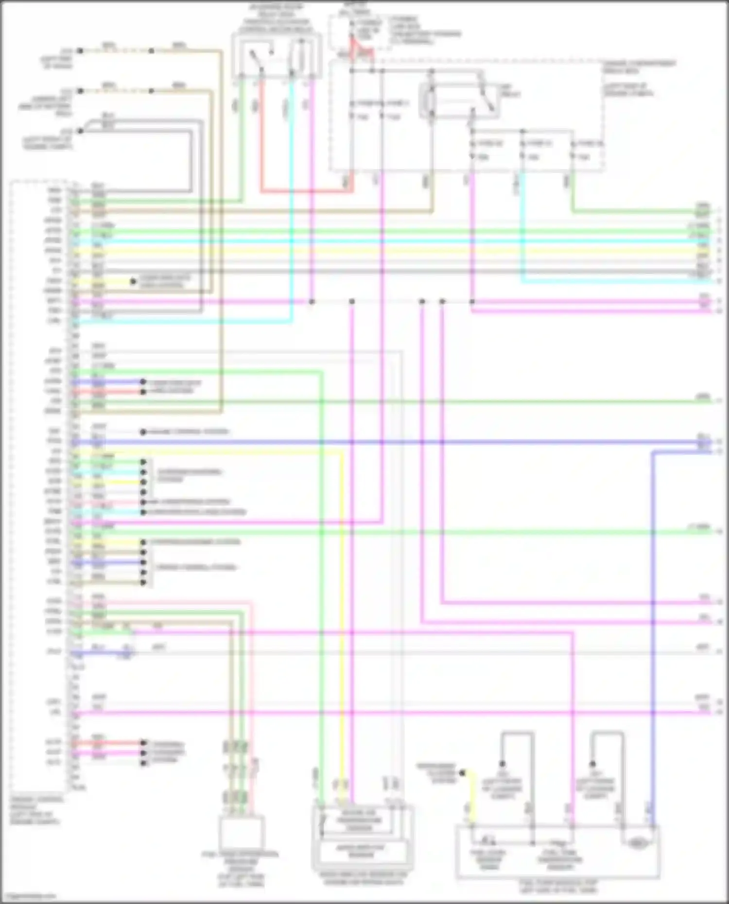 Wiring diagram instrument cluster system for Mitsubishi RVR III facelift 3 (2019-2024) (2 of 3)