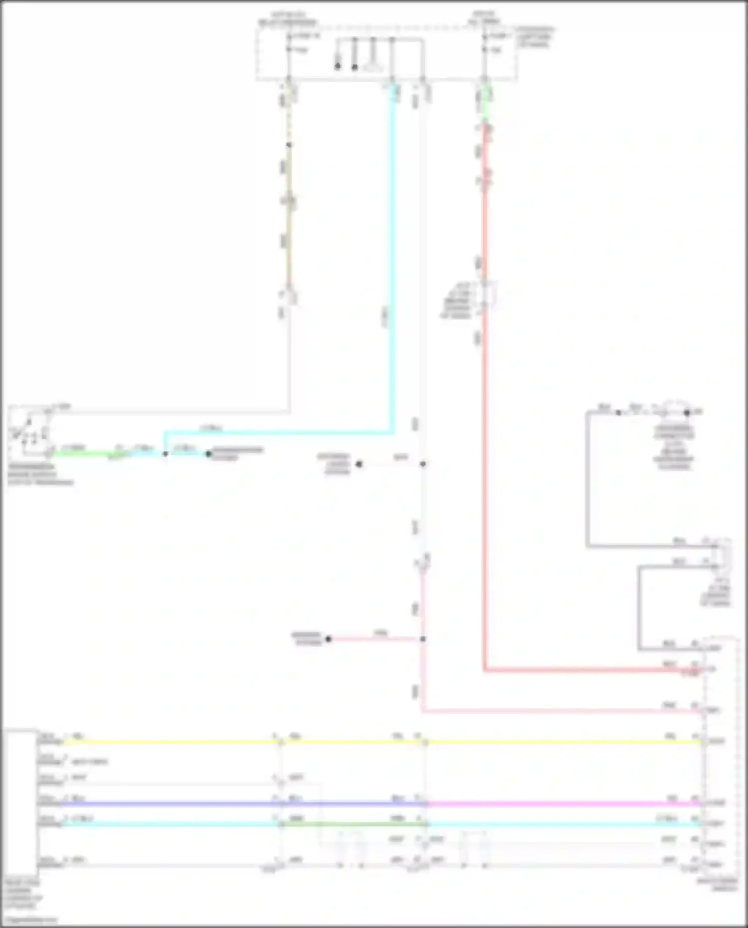 Wiring diagram multi vision display for Mitsubishi RVR III facelift 3 (2019-2024) (8 of 11)