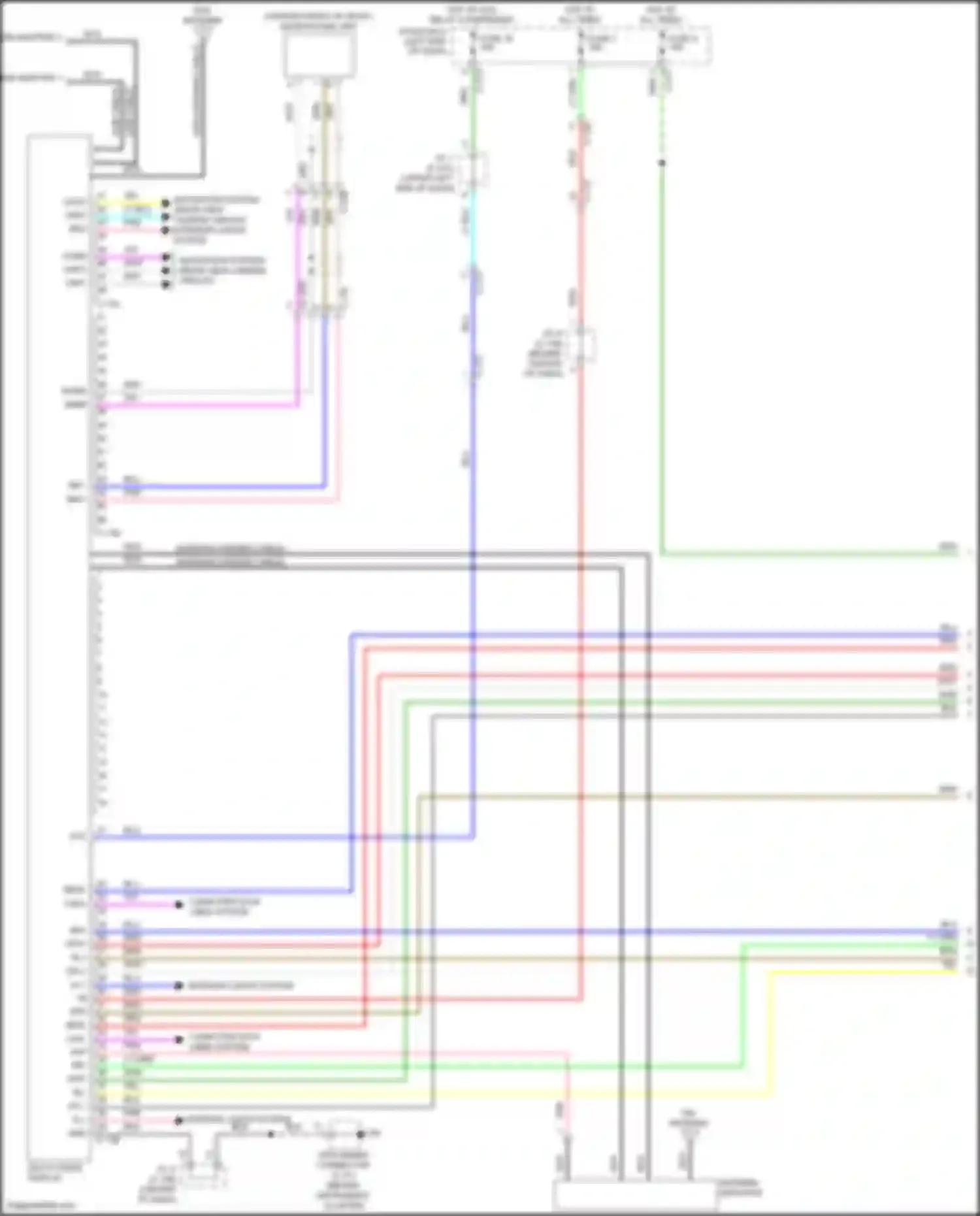 Wiring diagram navigation system for Mitsubishi RVR III facelift 3 (2019-2024) (4 of 7)