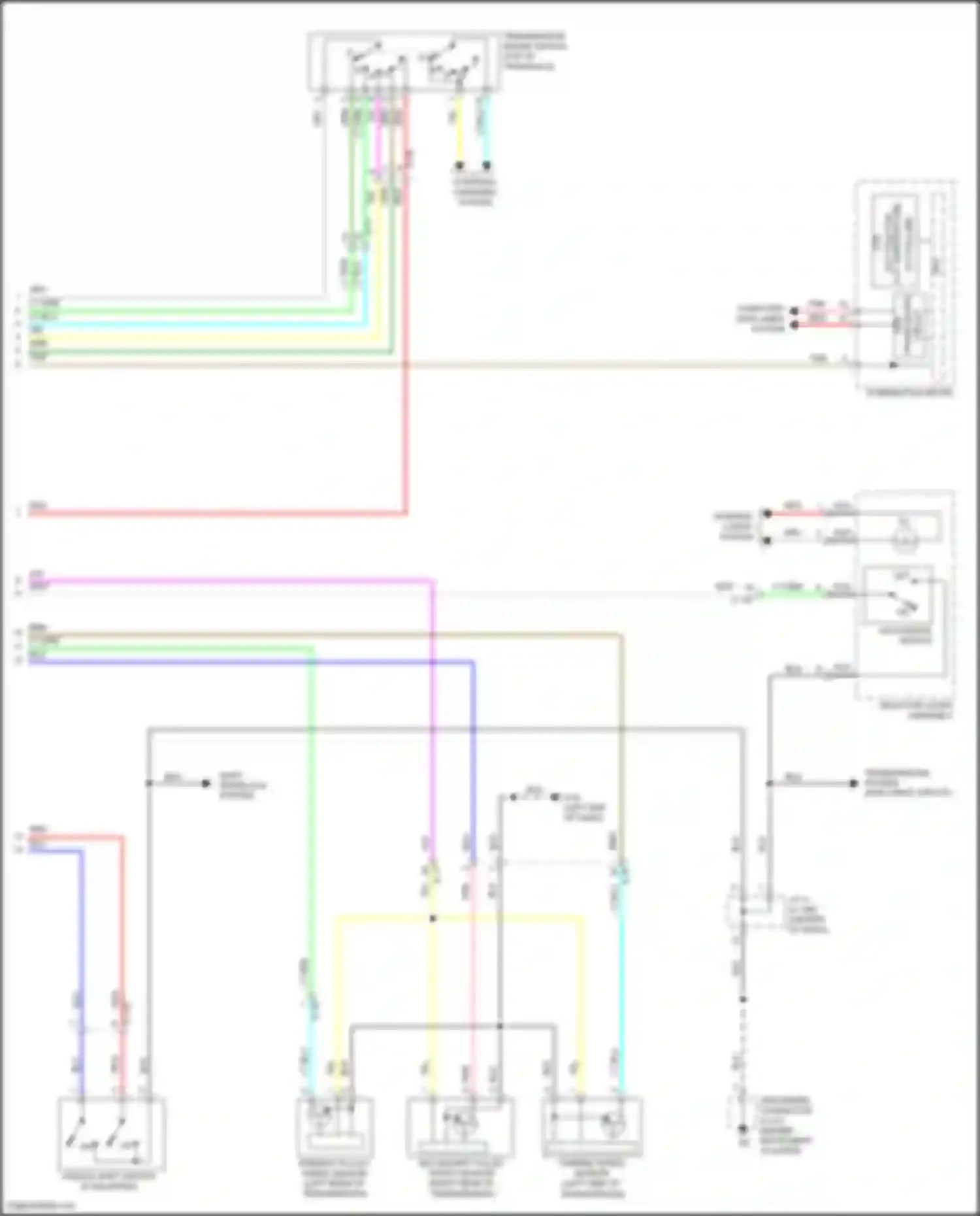 Wiring diagram primary pulley speed sensor for Mitsubishi RVR III facelift 3 (2019-2024) (1 of 3)