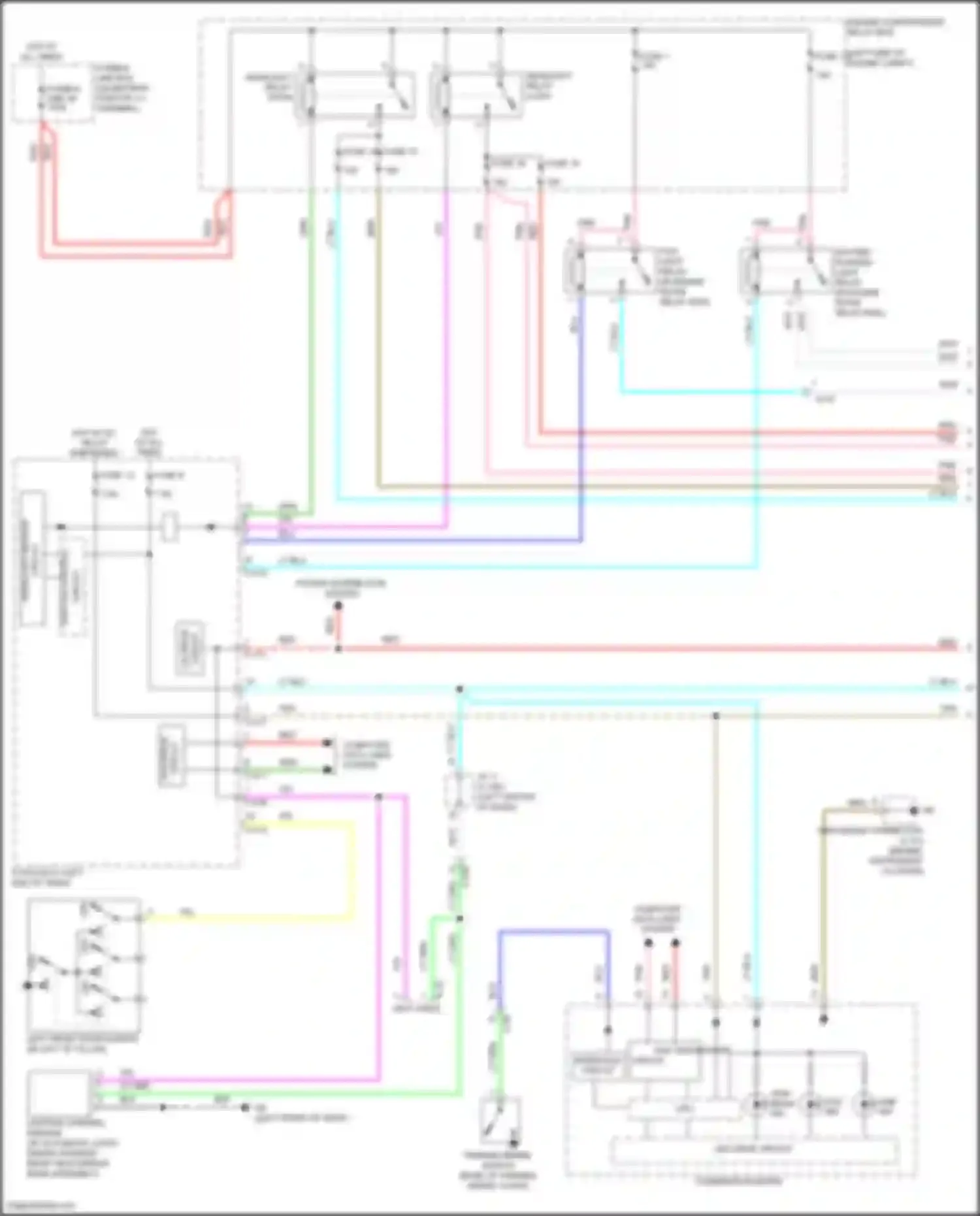 Wiring diagram red for Mitsubishi RVR III facelift 3 (2019-2024) (36 of 78)