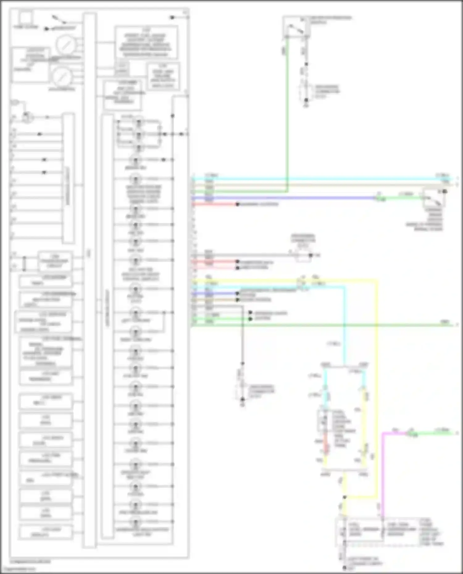 Wiring diagram right turn ind for Mitsubishi RVR III facelift 3 (2019-2024) (2 of 2)