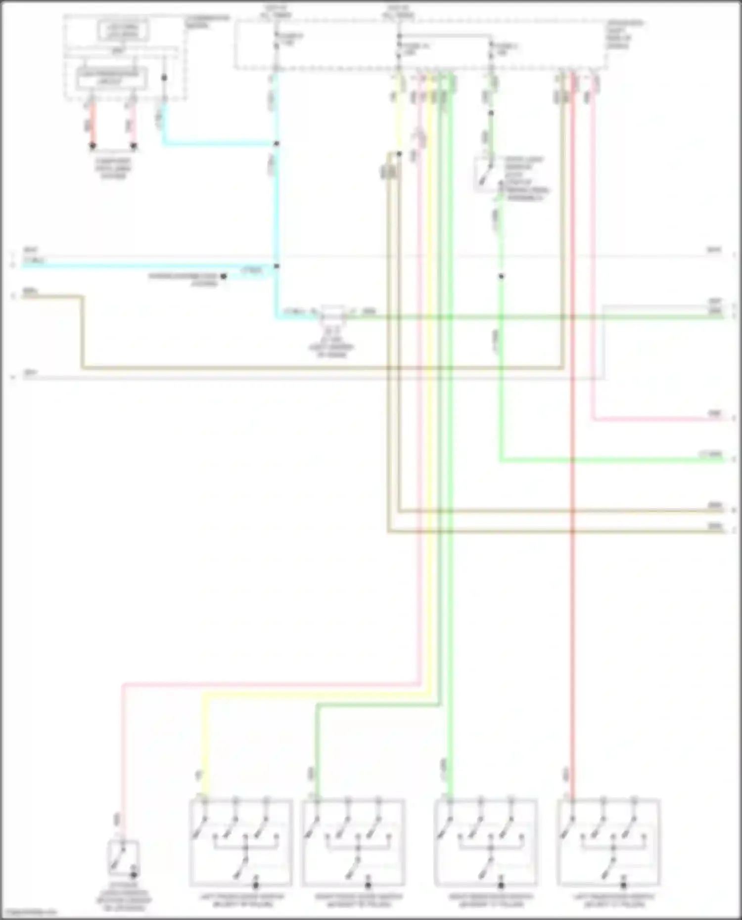 Wiring diagram stop light switch for Mitsubishi RVR III facelift 3 (2019-2024) (5 of 7)