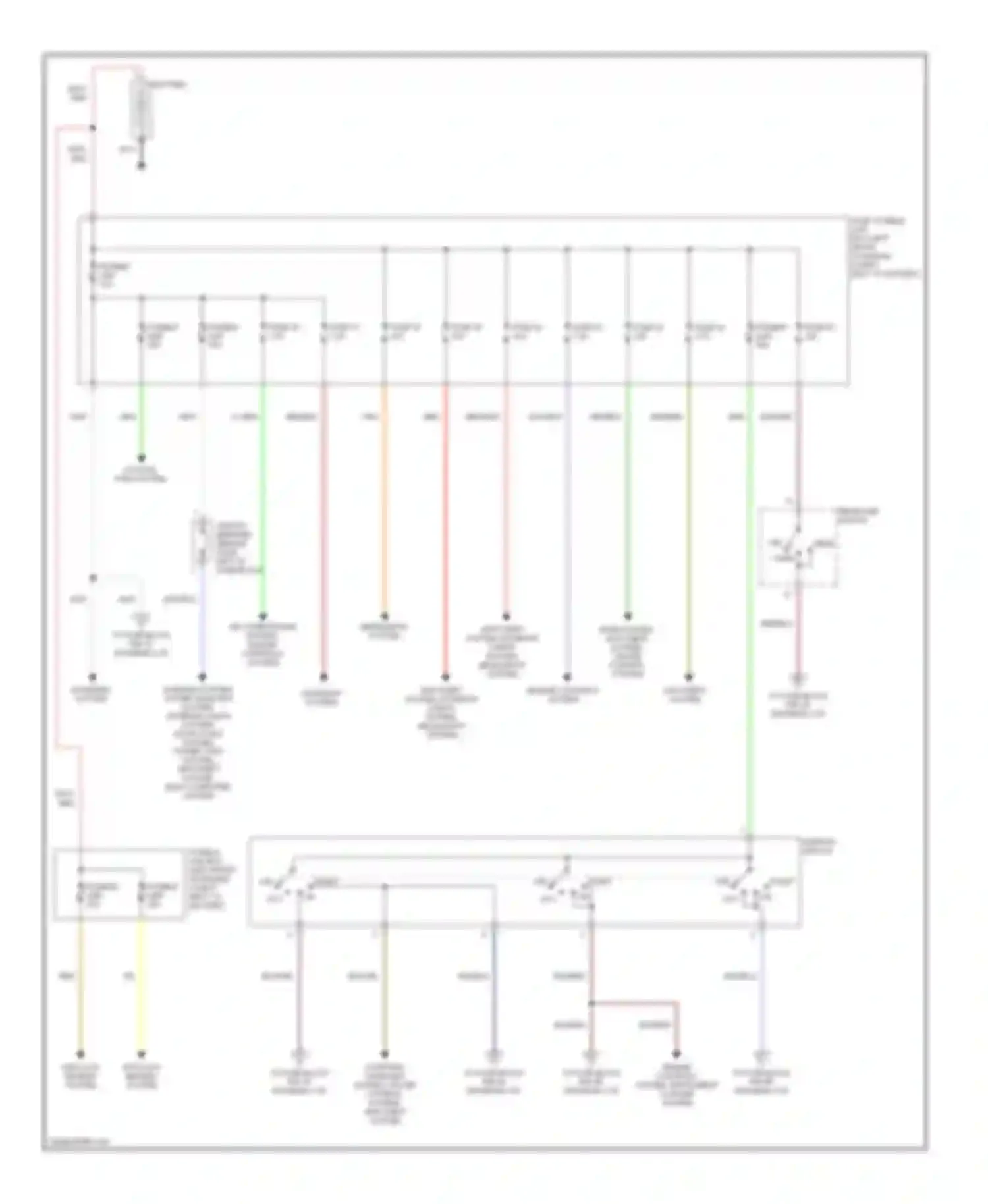 200SX Nissan S14 (1993-2000): Power distribution circuit (1 of 3)