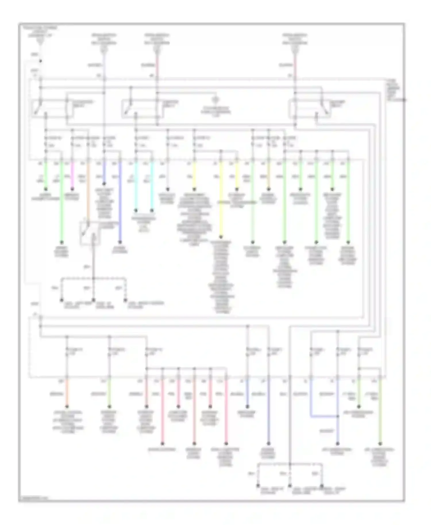 200SX Nissan S14 (1993-2000): Power distribution circuit (2 of 3)