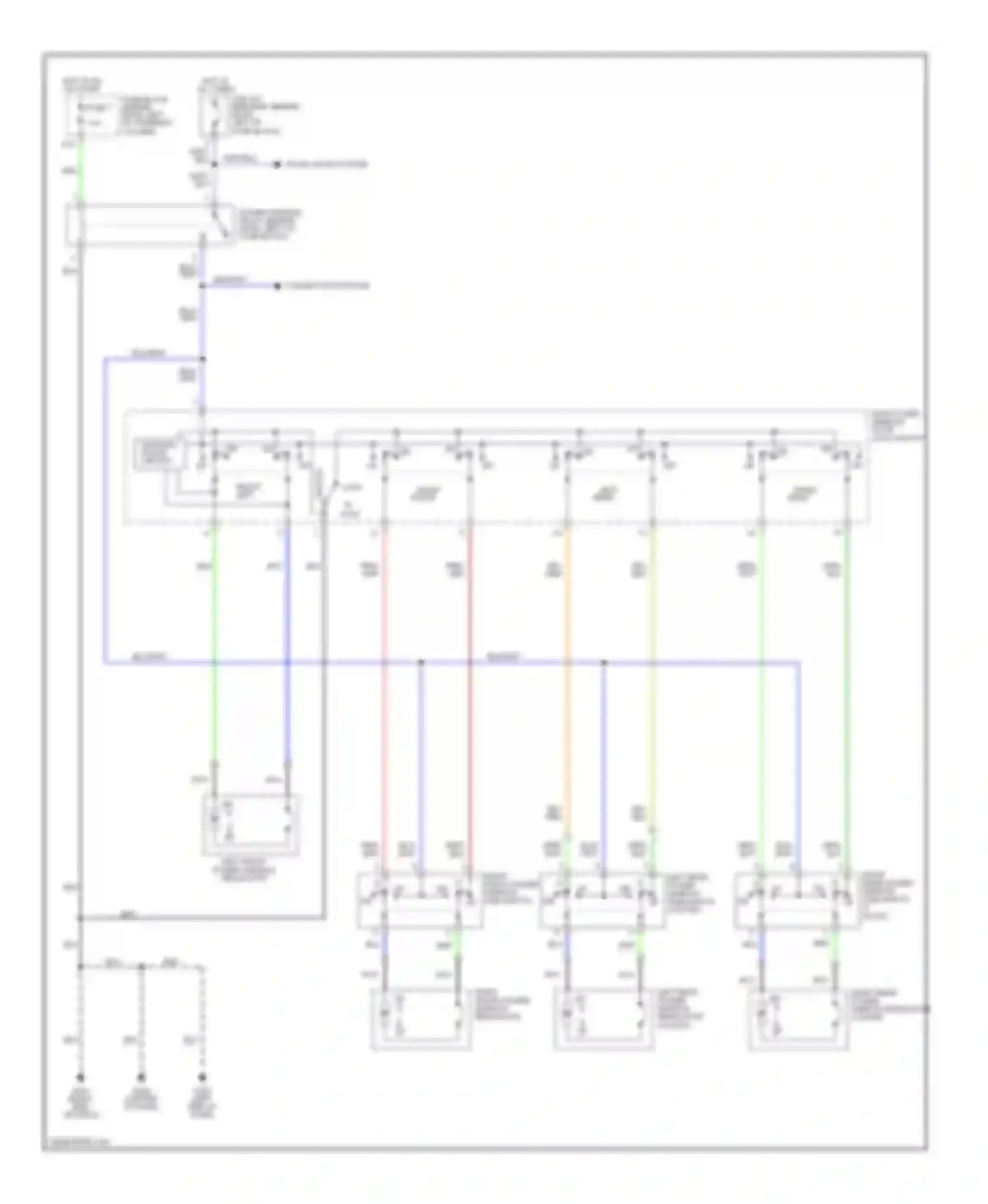 200SX Nissan S14 (1993-2000): Power window circuit