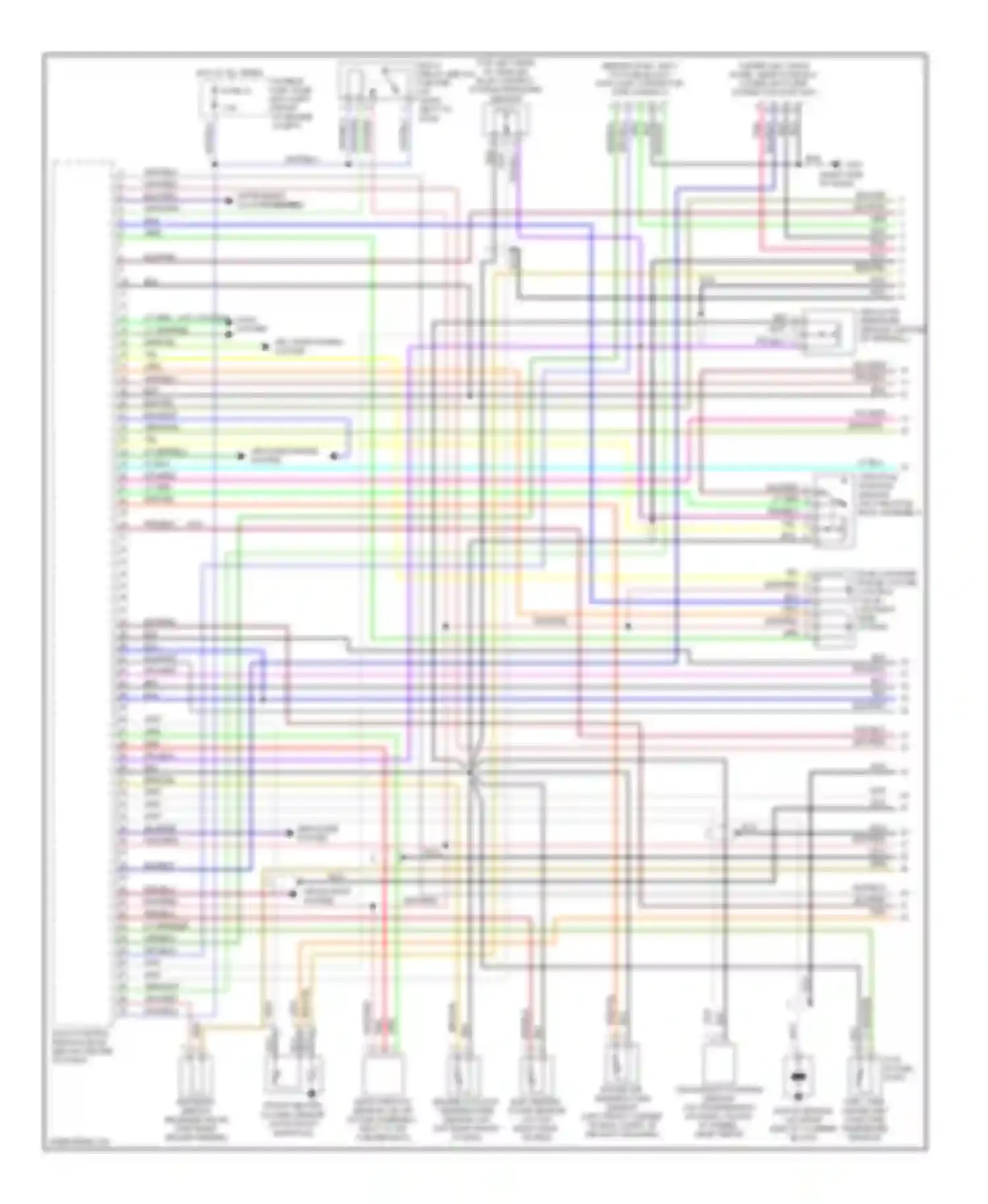 Wiring diagram headlights system for Nissan 200SX S14 (1993-2000) (4 of 4)