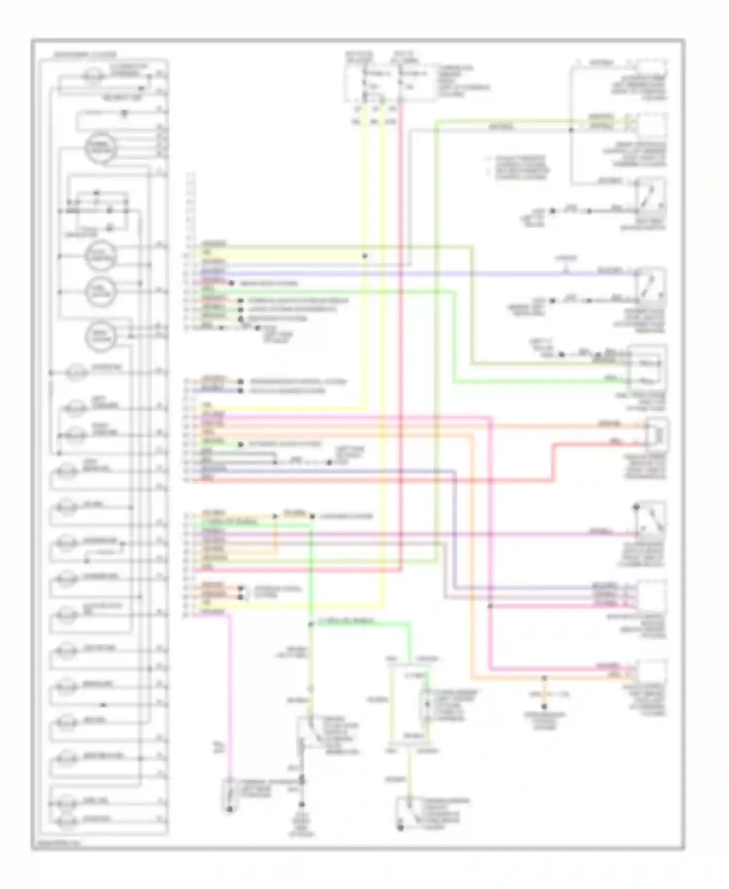 Wiring diagram headlights system for Nissan 200SX S14 (1993-2000) (2 of 4)