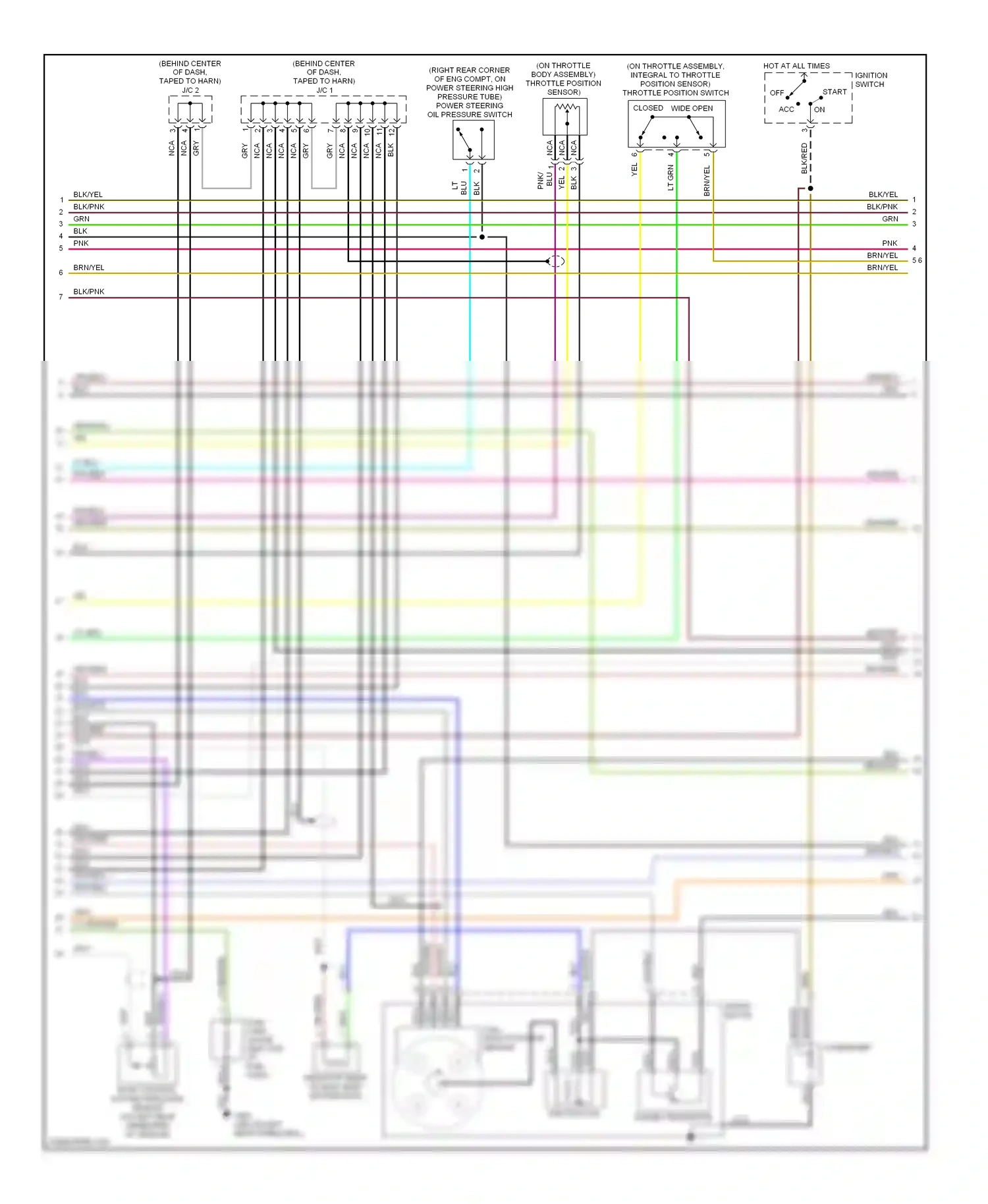 Wiring diagram ignition coil for Nissan 200SX S14 (1993-2000) (2 of 2)
