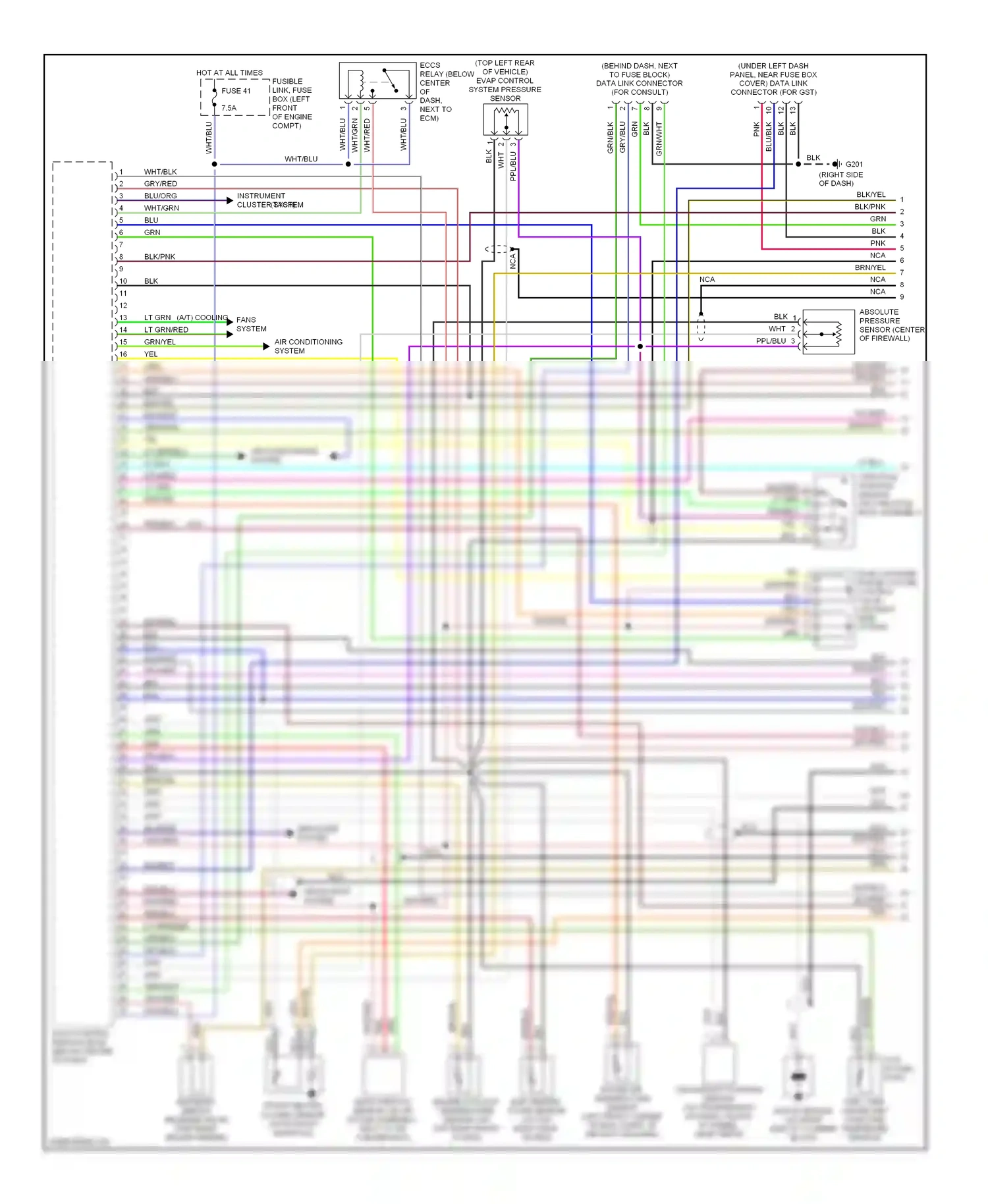 Wiring diagram nca for Nissan 200SX S14 (1993-2000) (5 of 19)