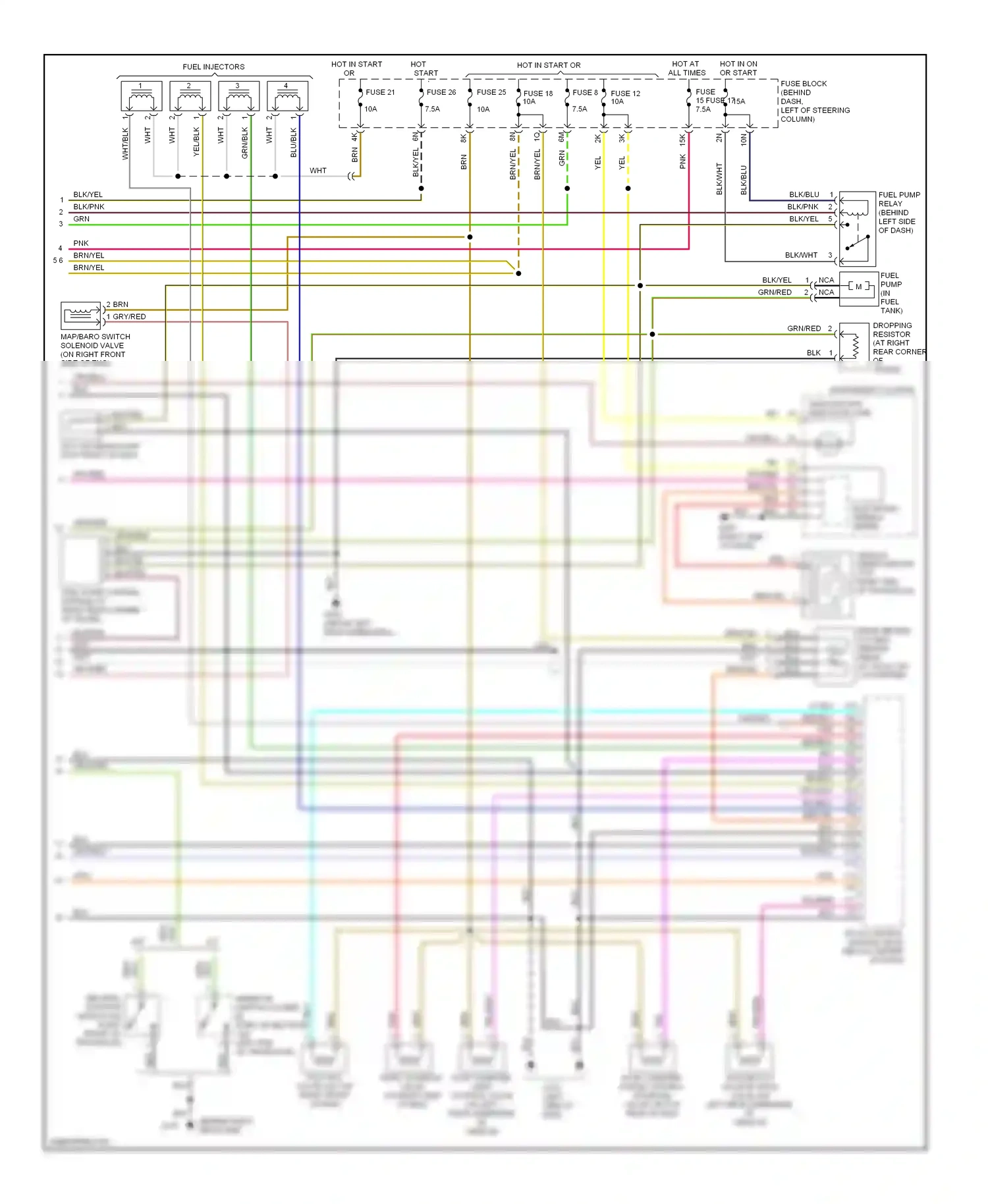 Wiring diagram nca for Nissan 200SX S14 (1993-2000) (10 of 19)